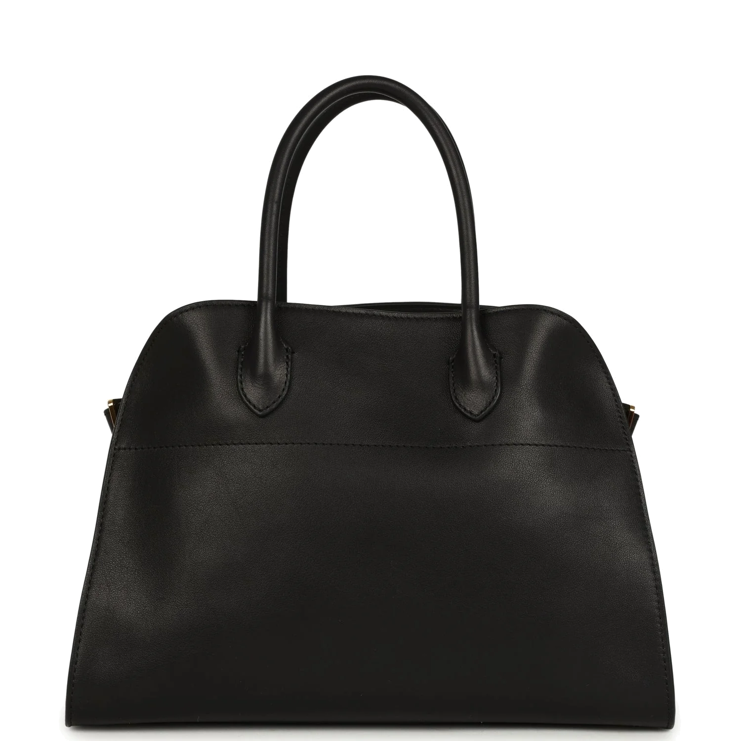 The Row Soft Margaux 12 Bag Black Saddle Leather — фото 5