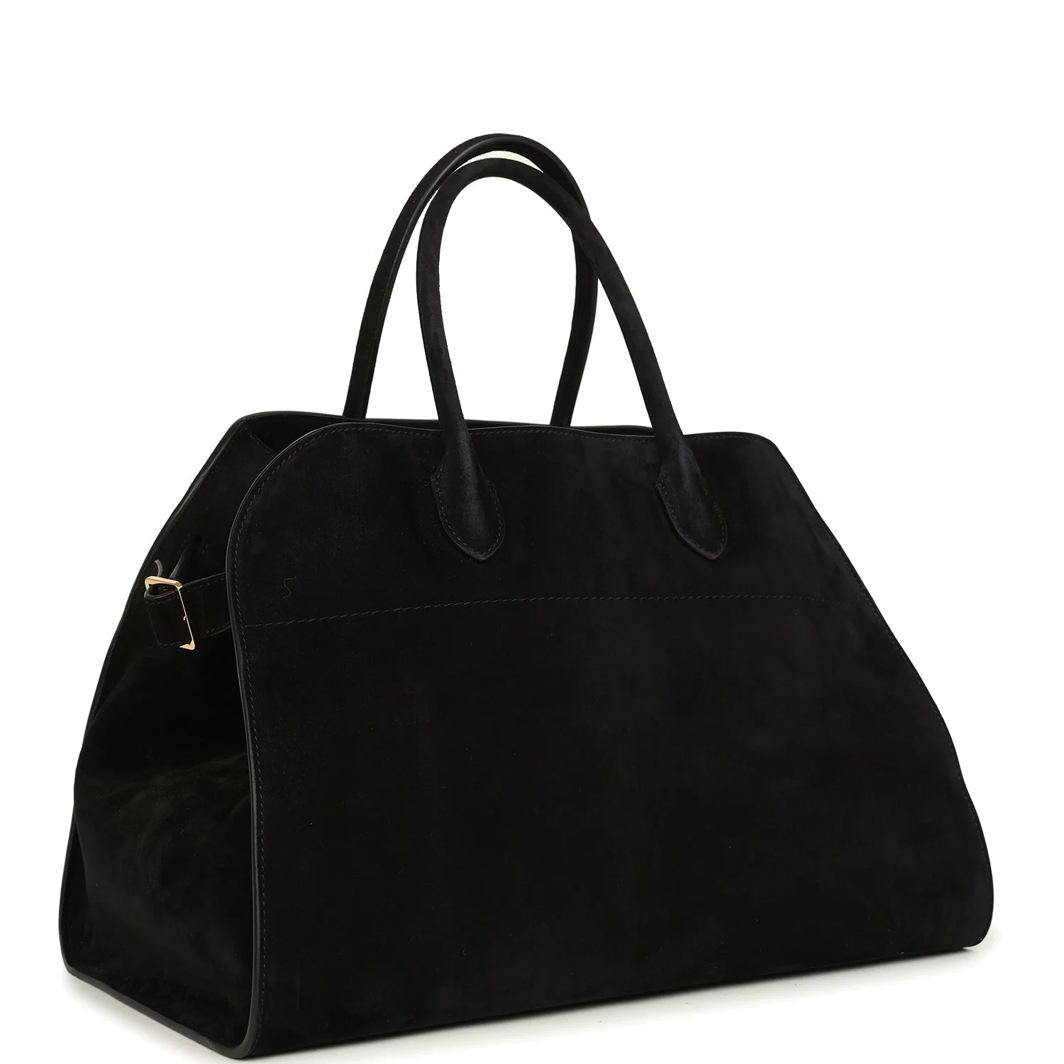 The Row Soft Margaux 15 Bag Black Suede — фото 3