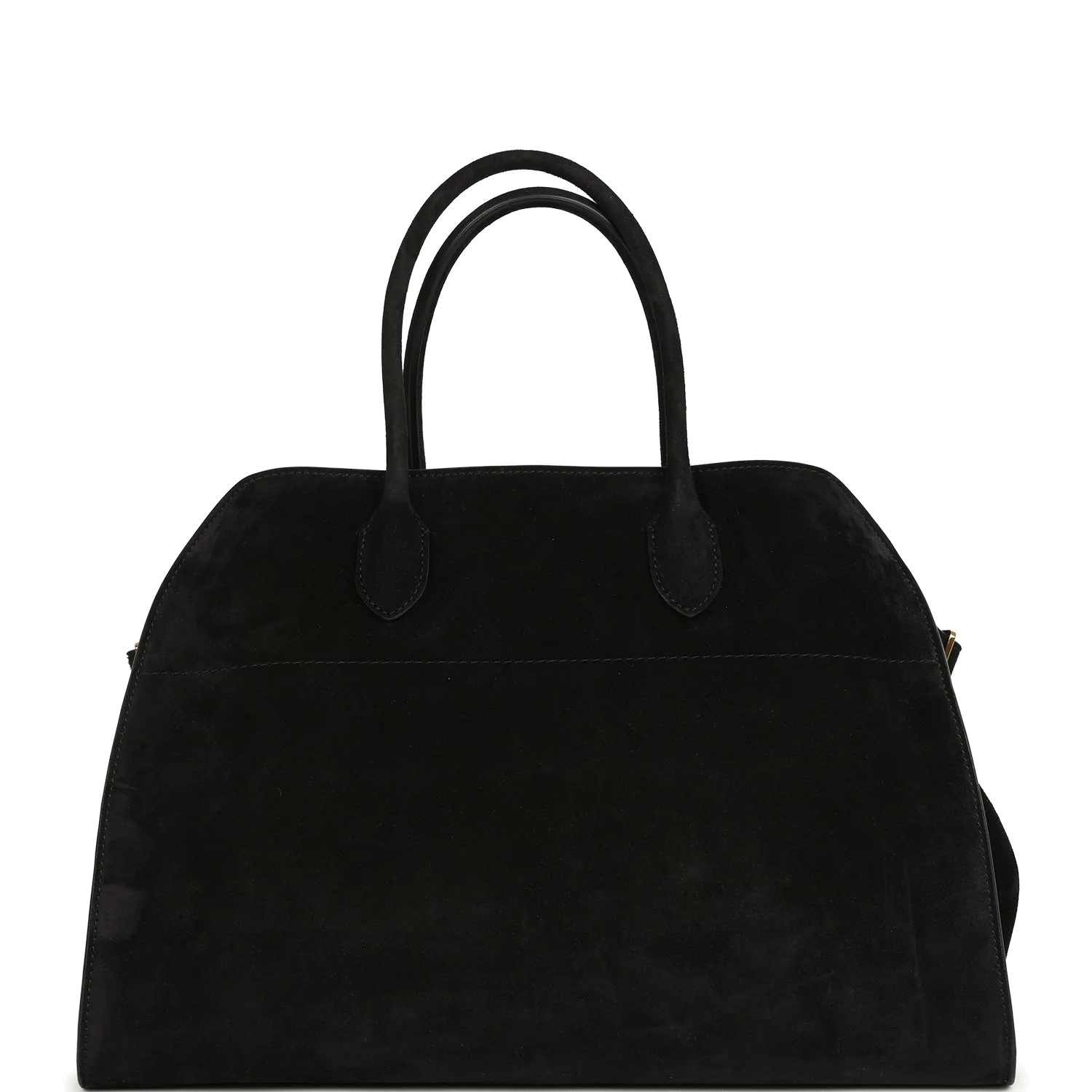 The Row Soft Margaux 15 Bag Black Suede — фото 5