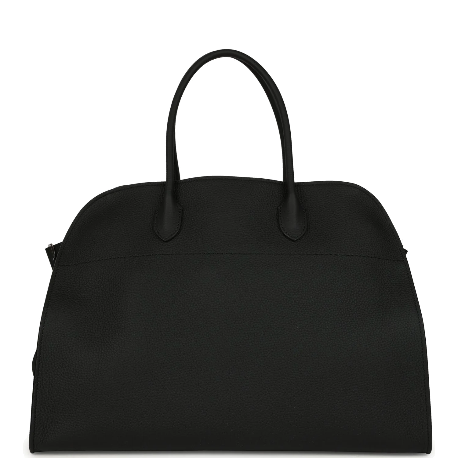 The Row Soft Margaux 17 Bag Black Calfskin