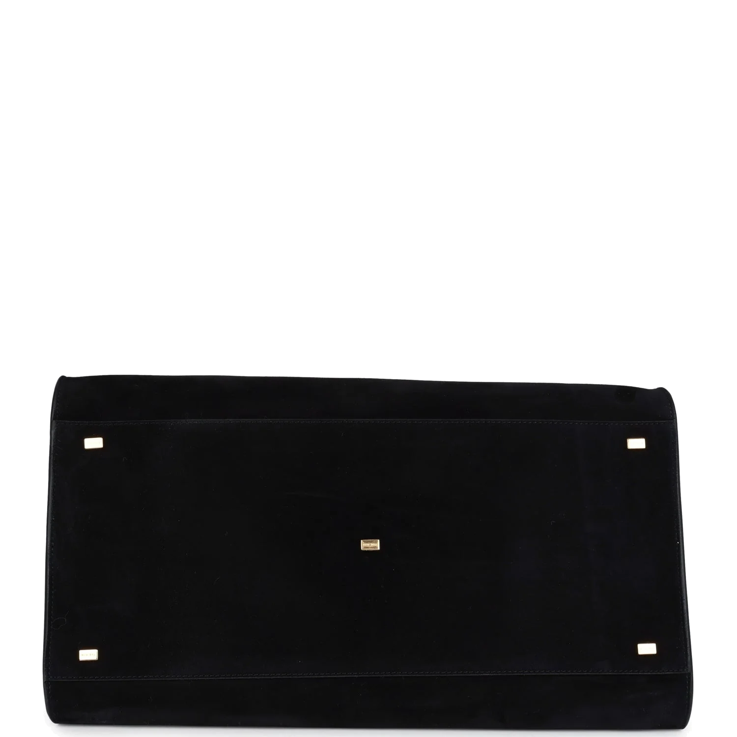 The Row Soft Margaux 17 Bag Black Suede — фото 7