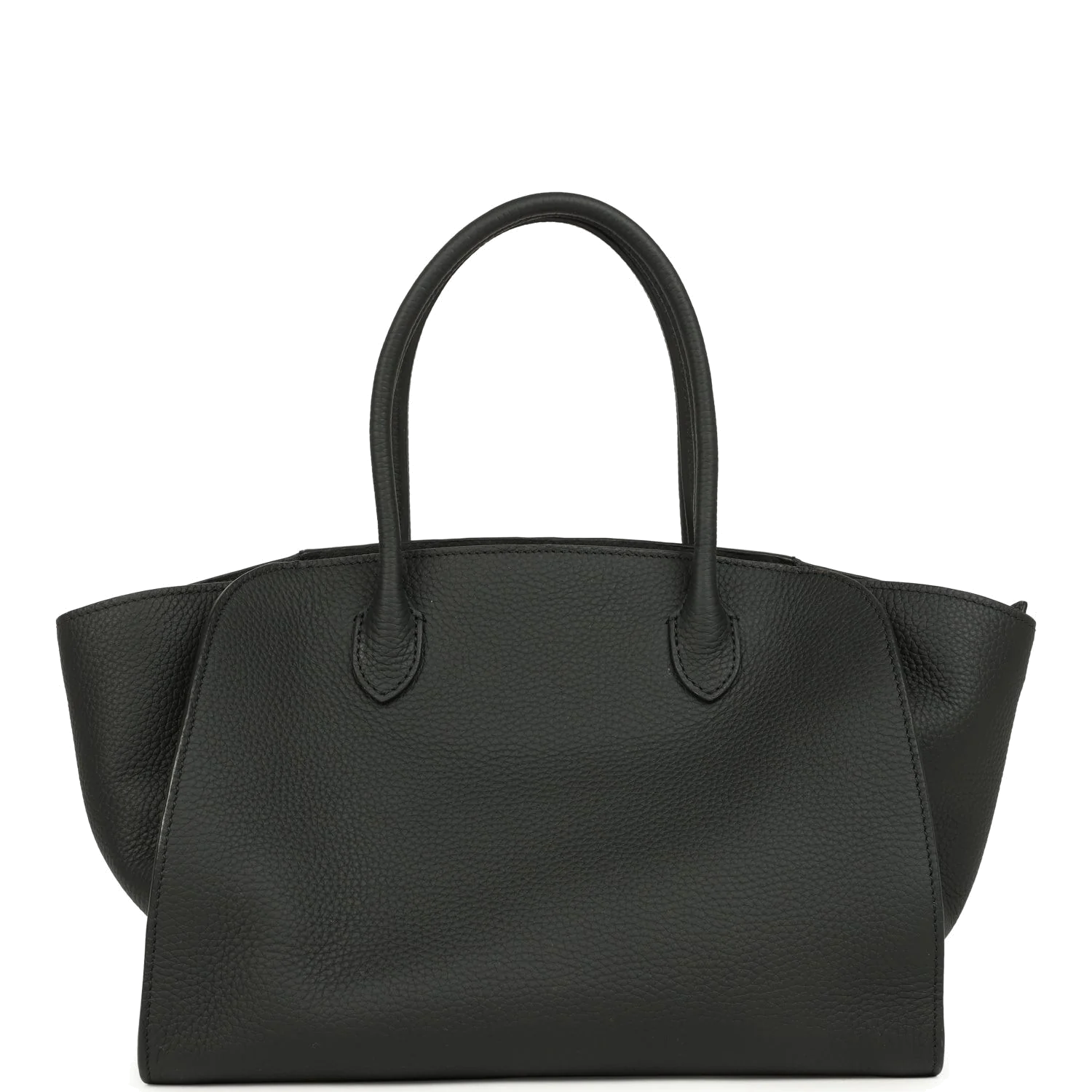 The Row Marlo 12 Tote Bag Black Calfskin