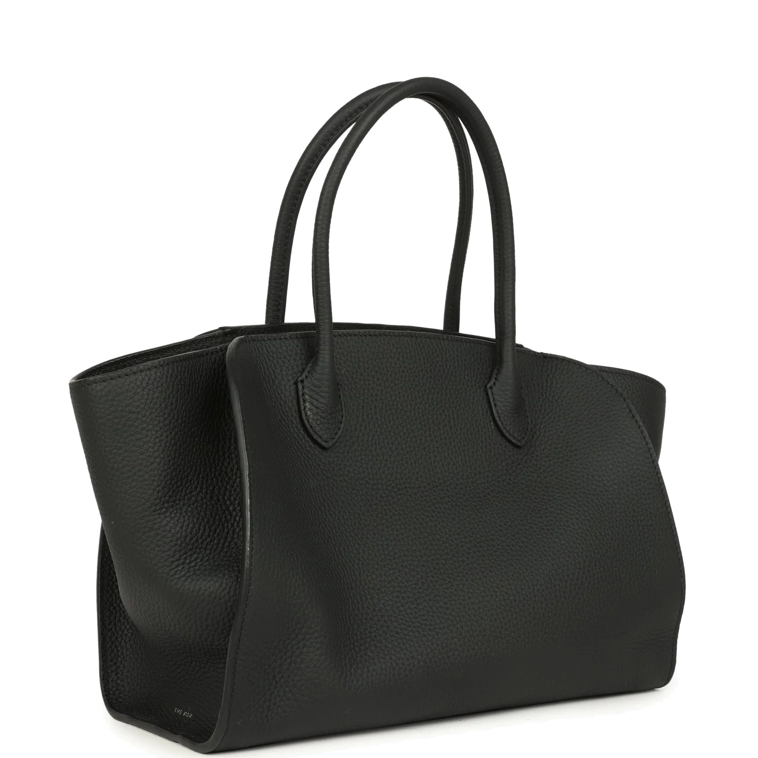 The Row Marlo 12 Tote Bag Black Calfskin — фото 3