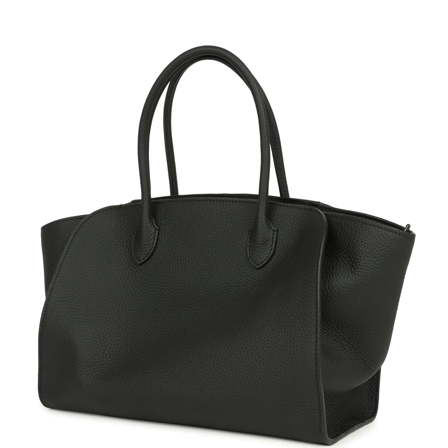 The Row Marlo 12 Tote Bag Black Calfskin — фото 6
