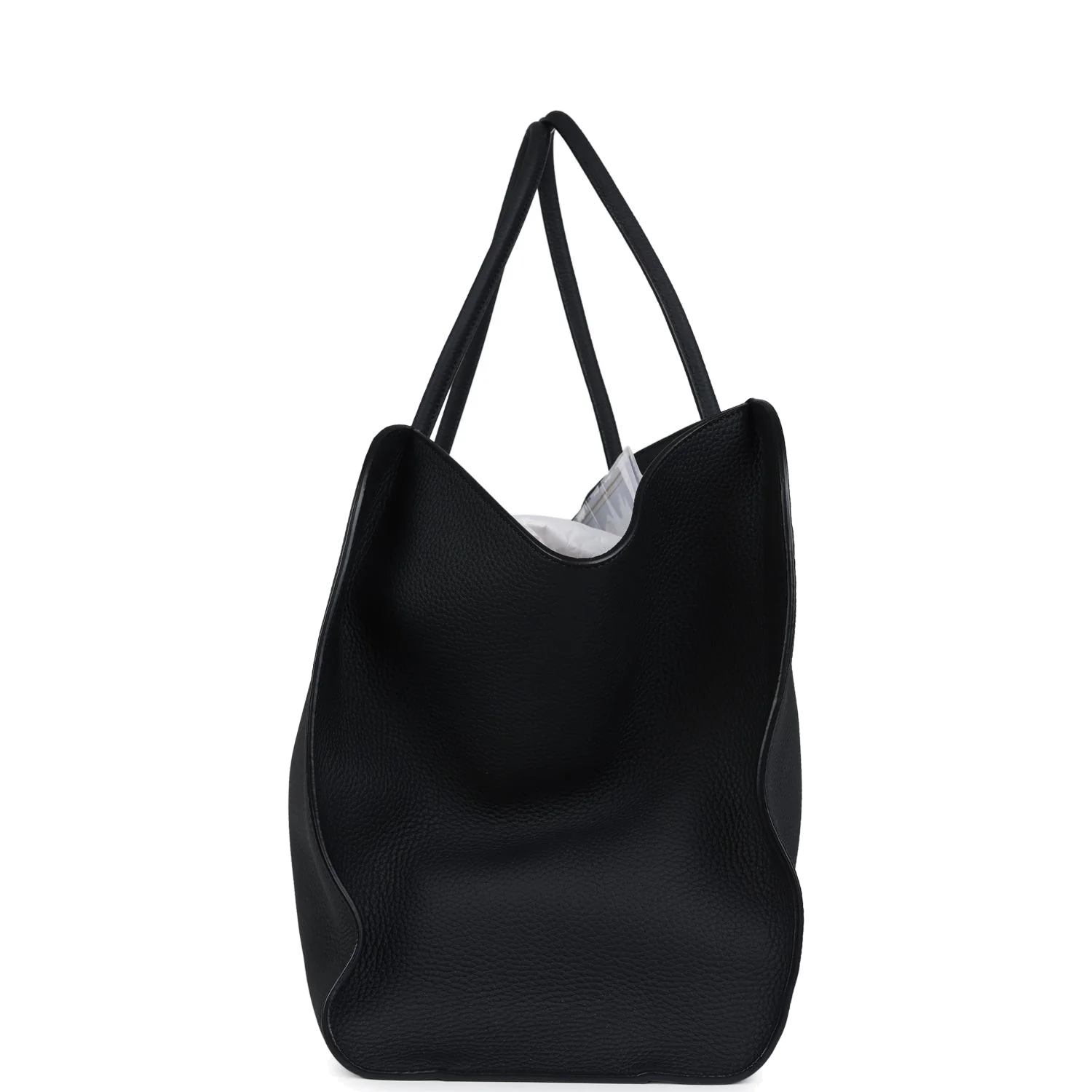 The Row Marlo Tote Bag Black Calfskin Leather — фото 4