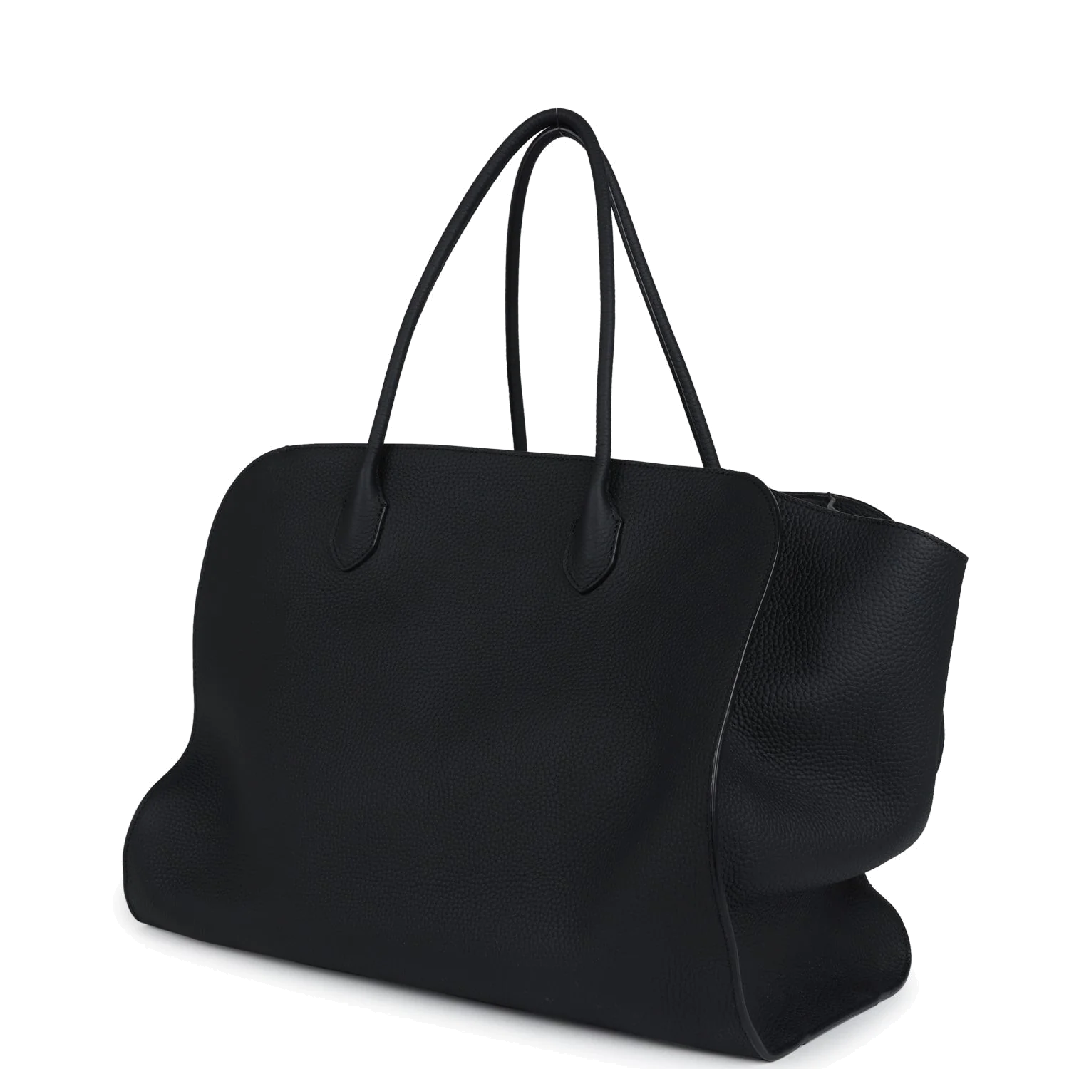 The Row Marlo Tote Bag Black Calfskin Leather — фото 6