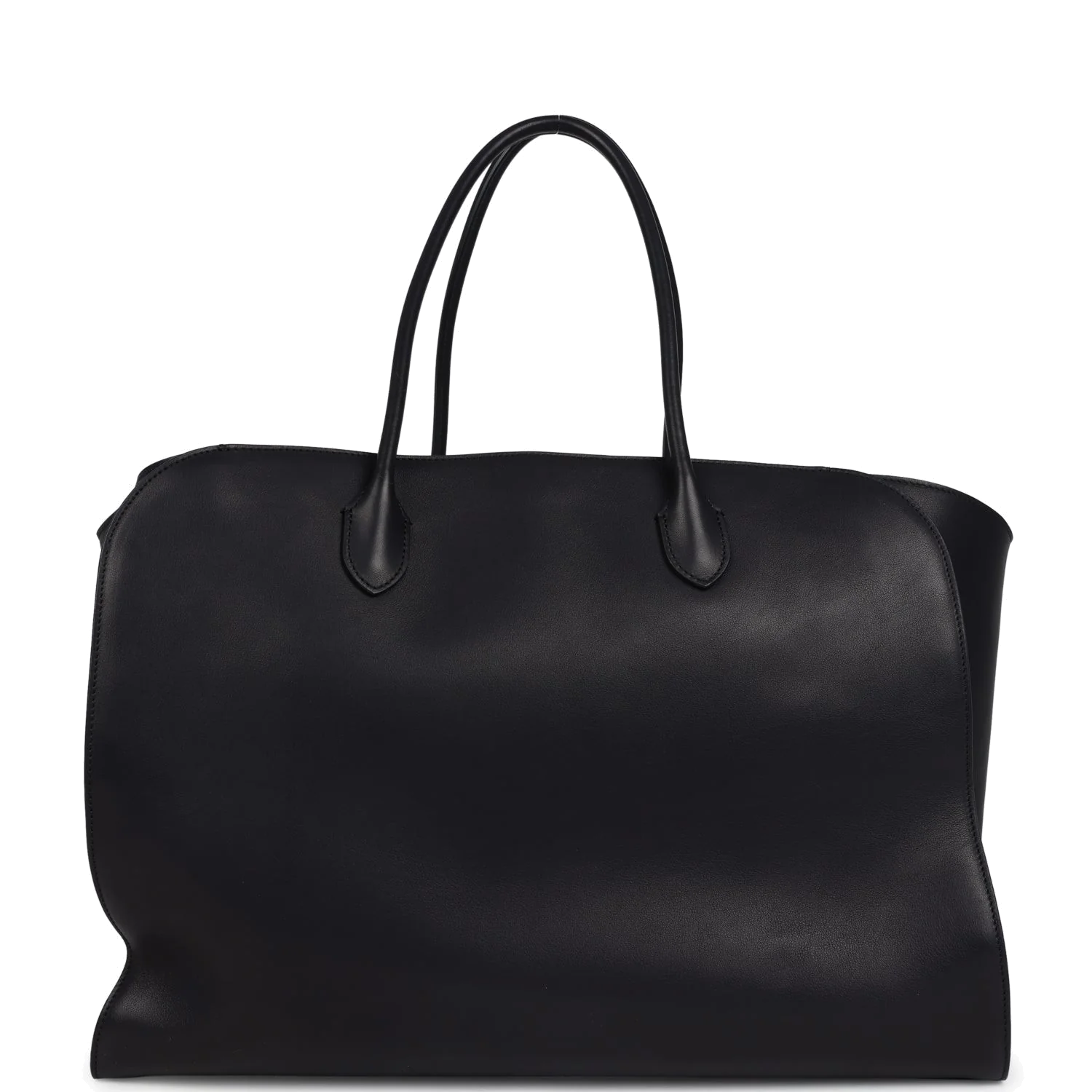 The Row Marlo Tote Bag Black Saddle Leather — фото 5