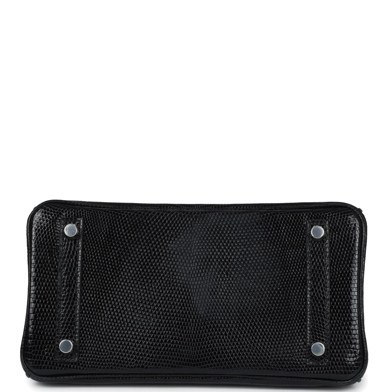 Hermes Birkin 25 Black Shiny Varanus Niloticus Lizard Palladium Hardware Черный глянцевый — фото 6