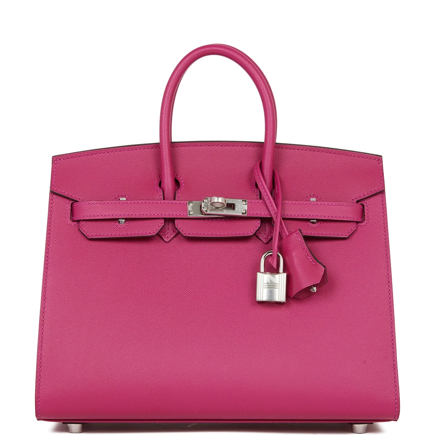 Hermes Birkin Sellier 25 Rose Pourpre Veau Madame Palladium Hardware — фото 2