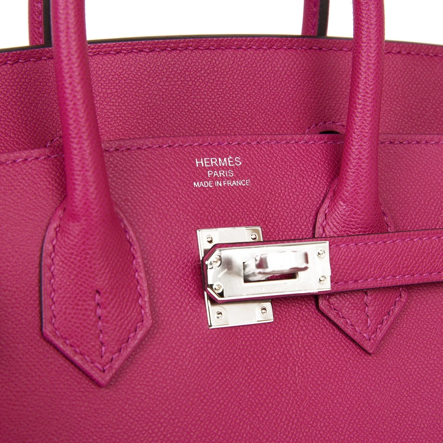 Hermes Birkin Sellier 25 Rose Pourpre Veau Madame Palladium Hardware — фото 8