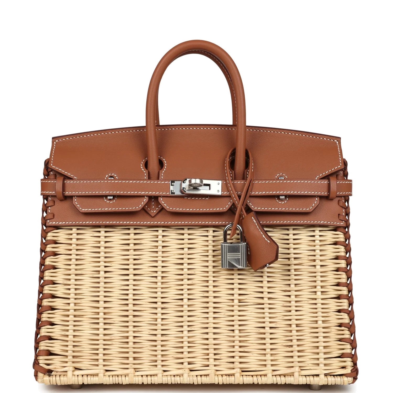 Hermes Picnic Birkin Sellier 25 Gold Swift Palladium Hardware — фото 2