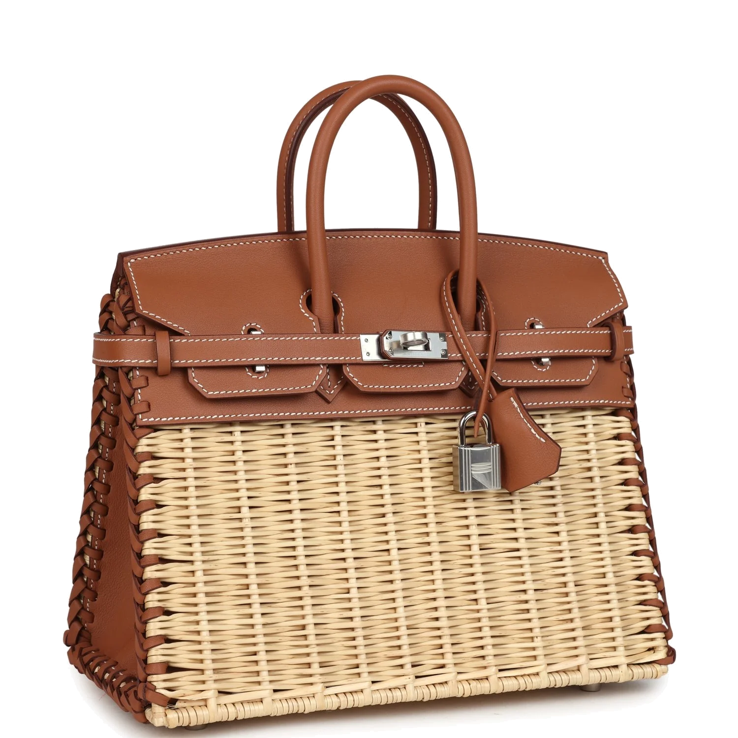 Hermes Picnic Birkin Sellier 25 Gold Swift Palladium Hardware — фото 3