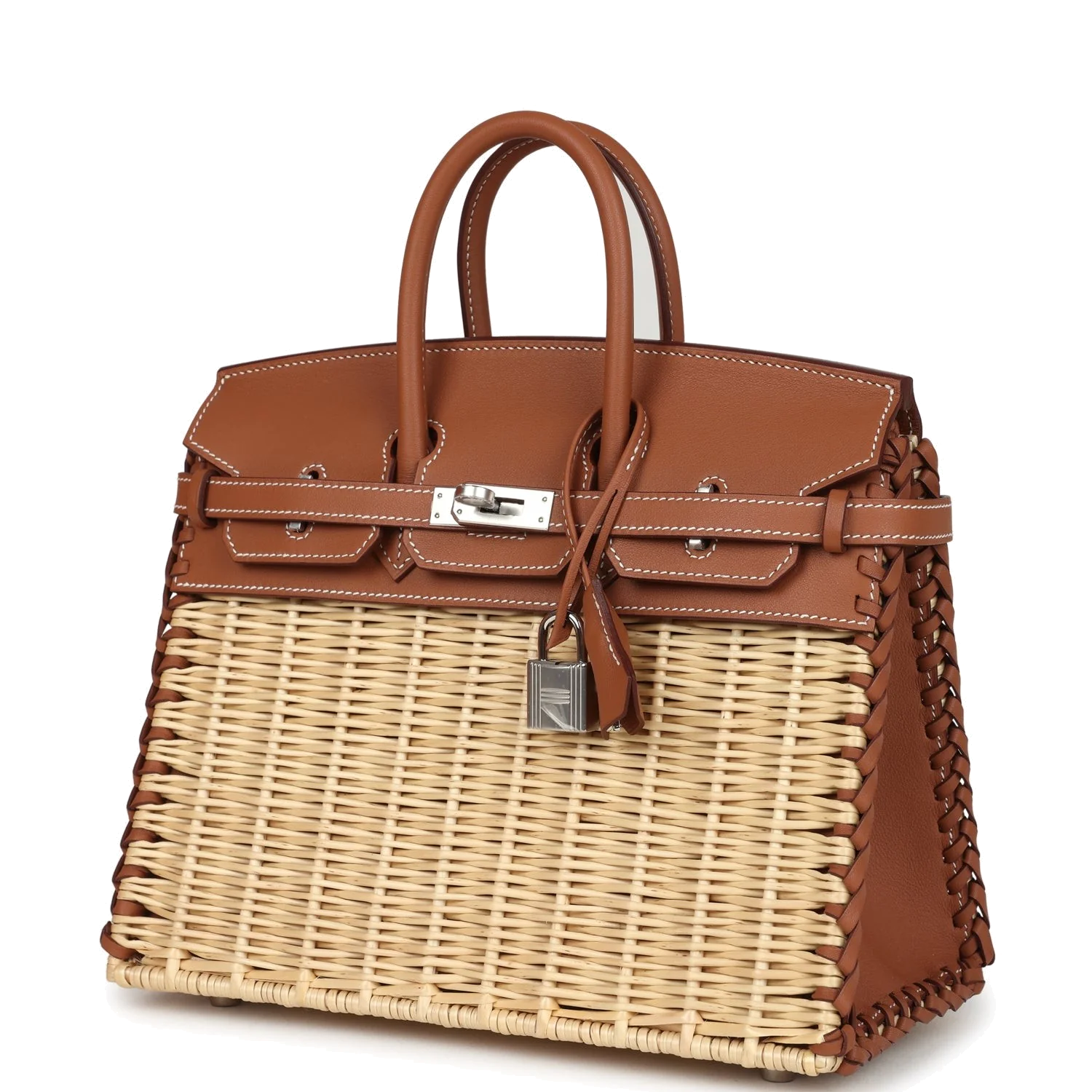 Hermes Picnic Birkin Sellier 25 Gold Swift Palladium Hardware — фото 6