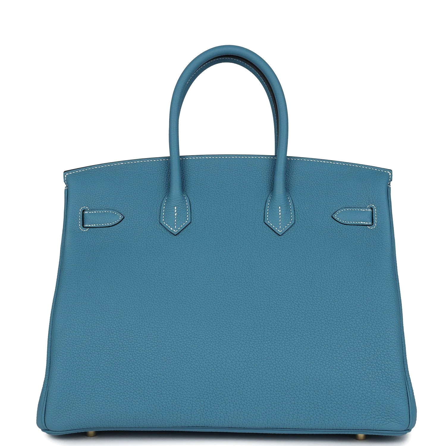 Hermes Birkin 35 Blue Jean Togo Gold Hardware Голубой джинс — фото 6