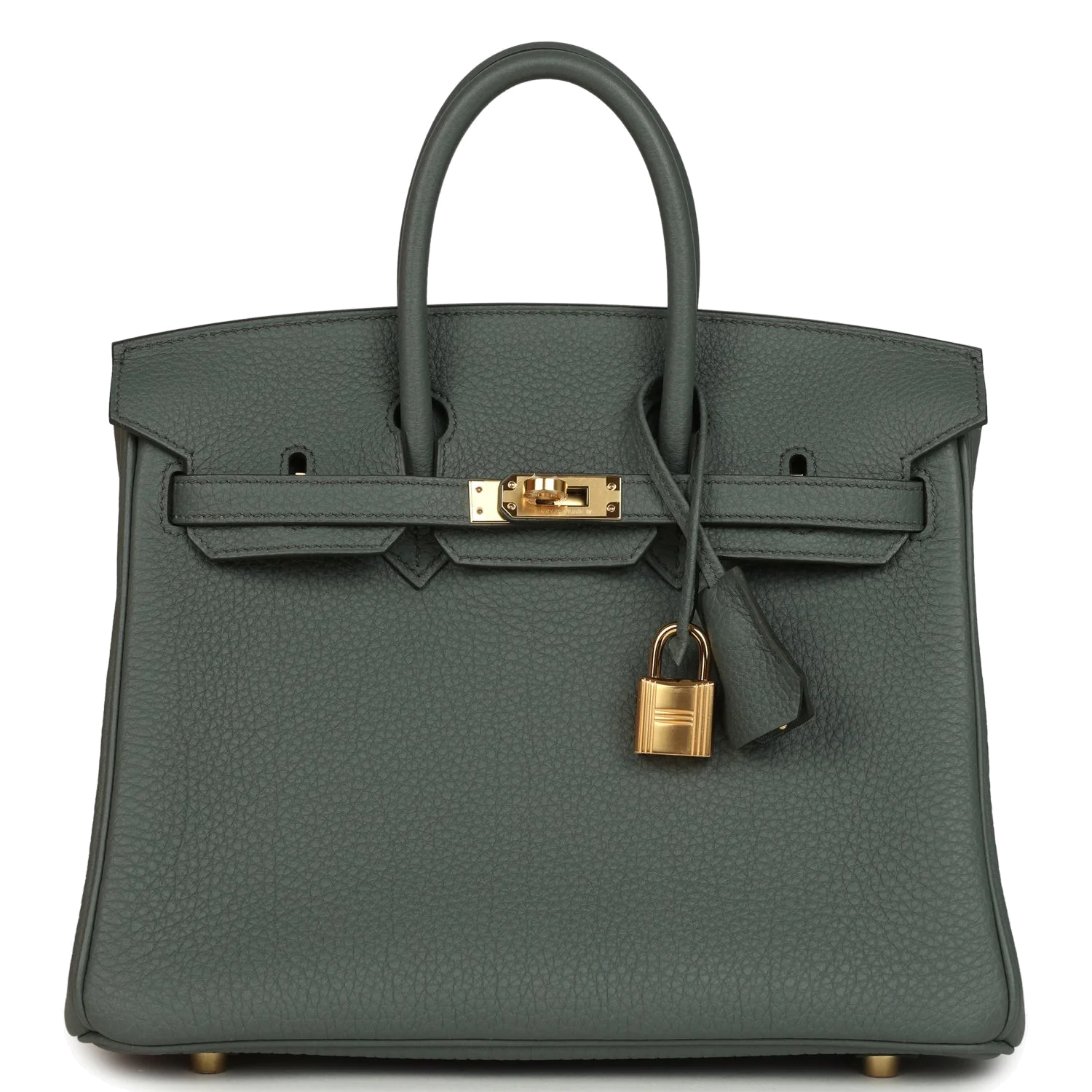 Hermes Birkin 25 Vert Amande Togo Gold Hardware Зеленый миндаль — фото 2
