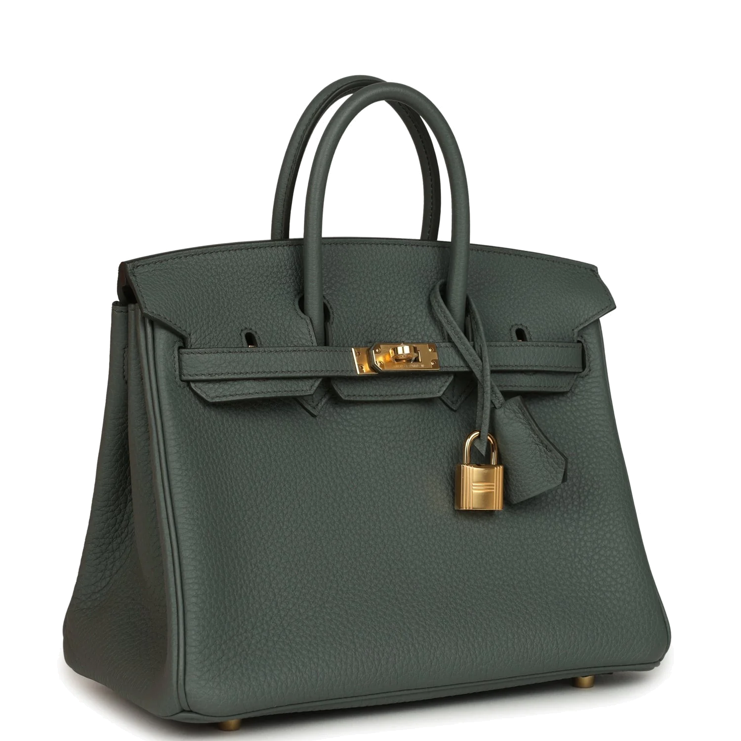 Hermes Birkin 25 Vert Amande Togo Gold Hardware Зеленый миндаль — фото 3