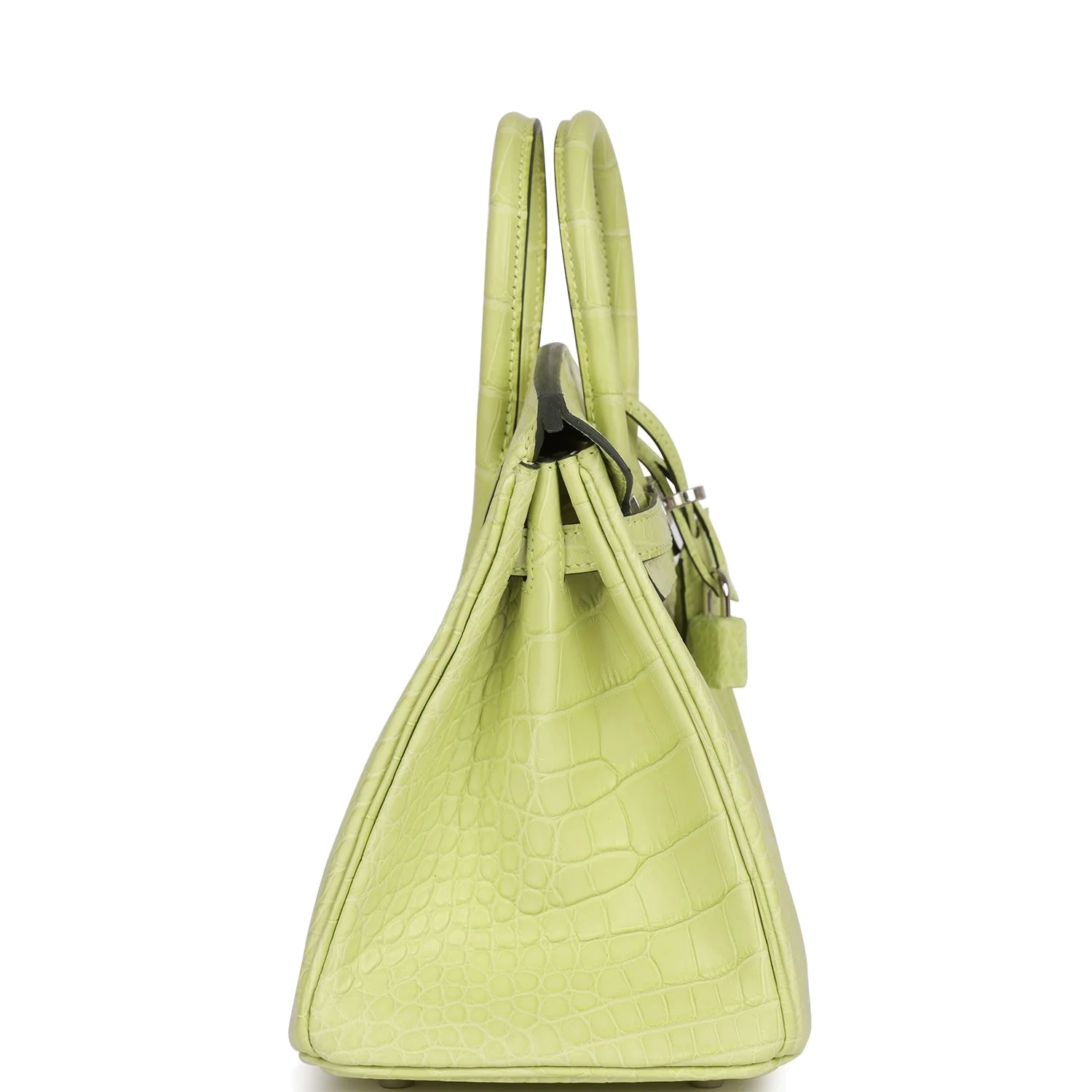 Hermes Birkin 25 Jaune Bourgeon Matte Alligator Palladium Hardware Желтый Буржон — фото 4