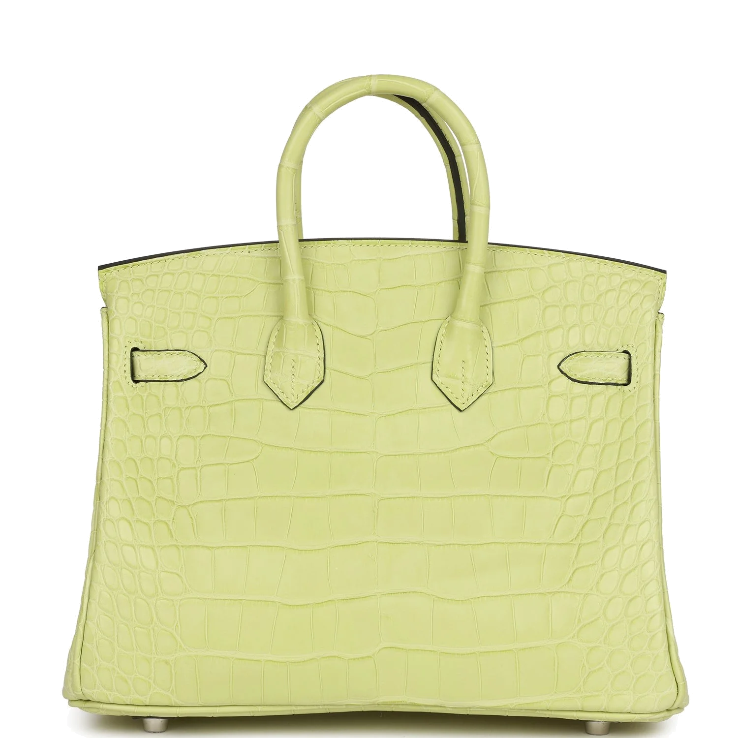 Hermes Birkin 25 Jaune Bourgeon Matte Alligator Palladium Hardware Желтый Буржон — фото 5