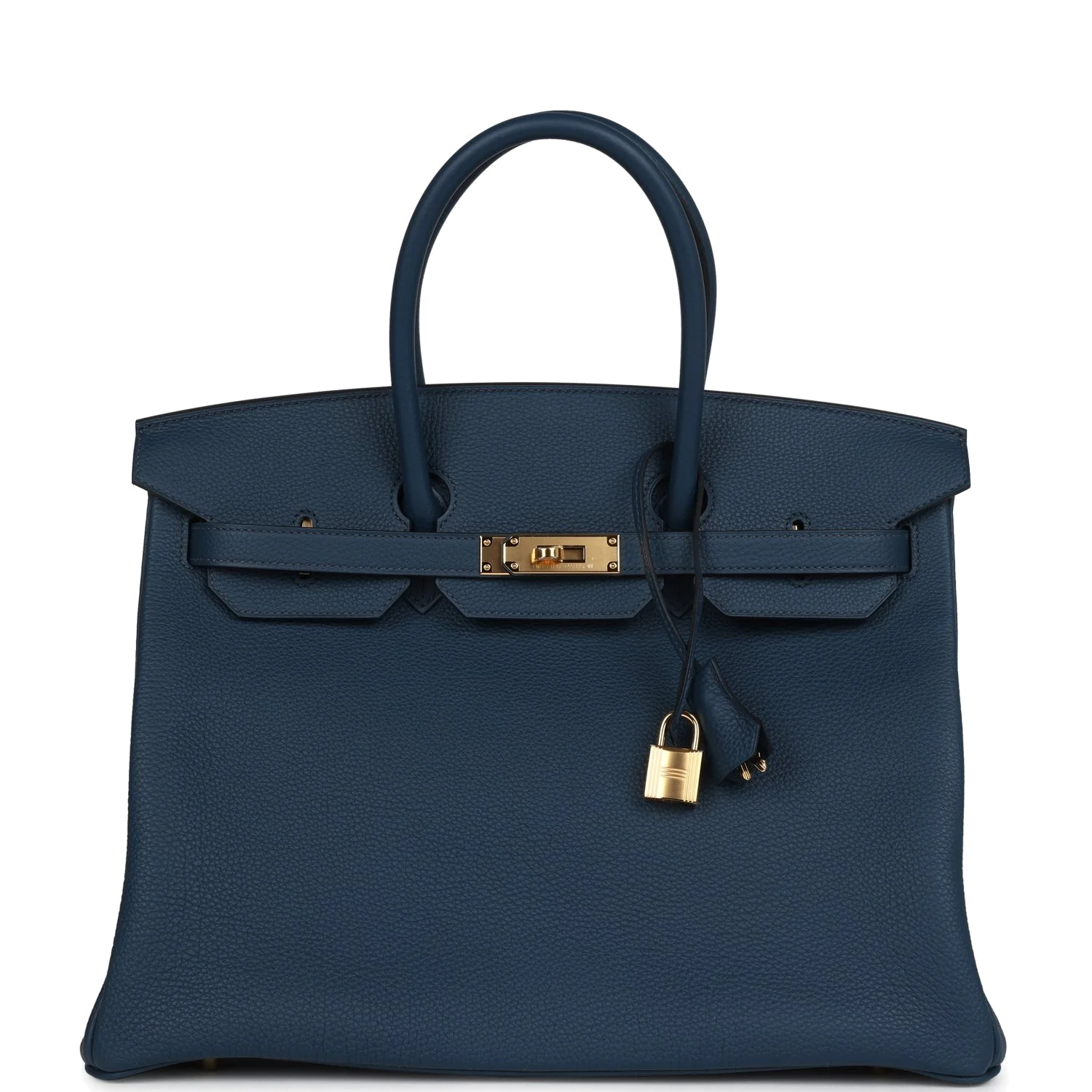 Hermes Birkin 35 Bleu De Prusse Togo Gold Hardware Синий De — фото 2