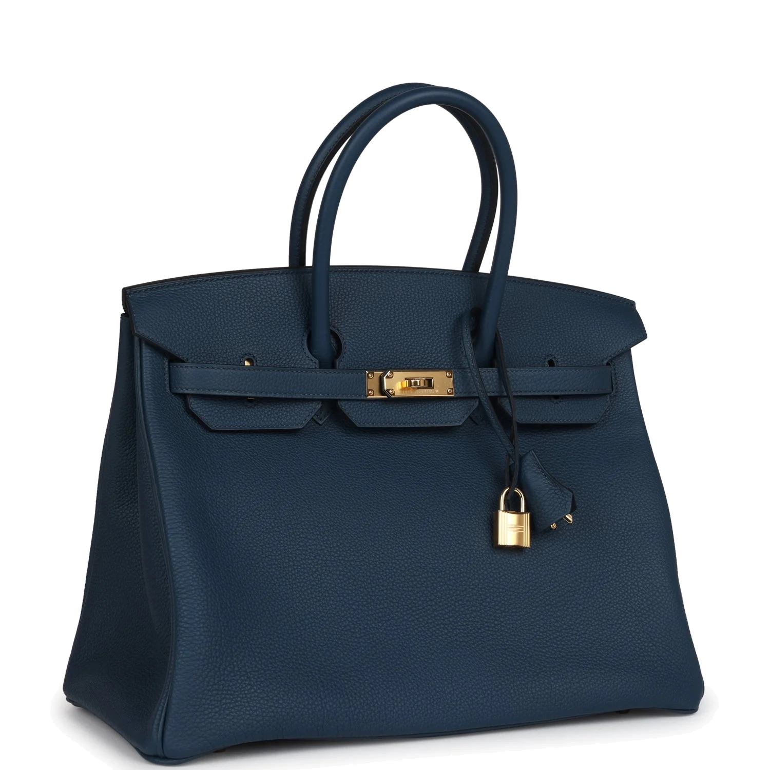 Hermes Birkin 35 Bleu De Prusse Togo Gold Hardware Синий De — фото 3