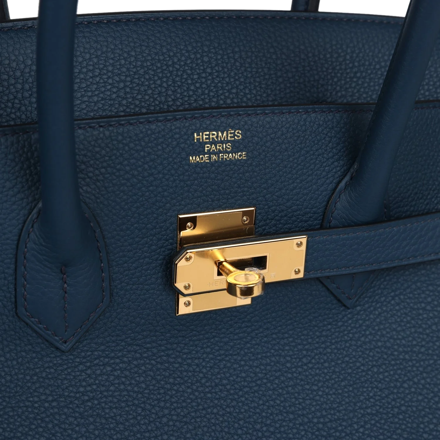 Hermes Birkin 35 Bleu De Prusse Togo Gold Hardware Синий De — фото 7
