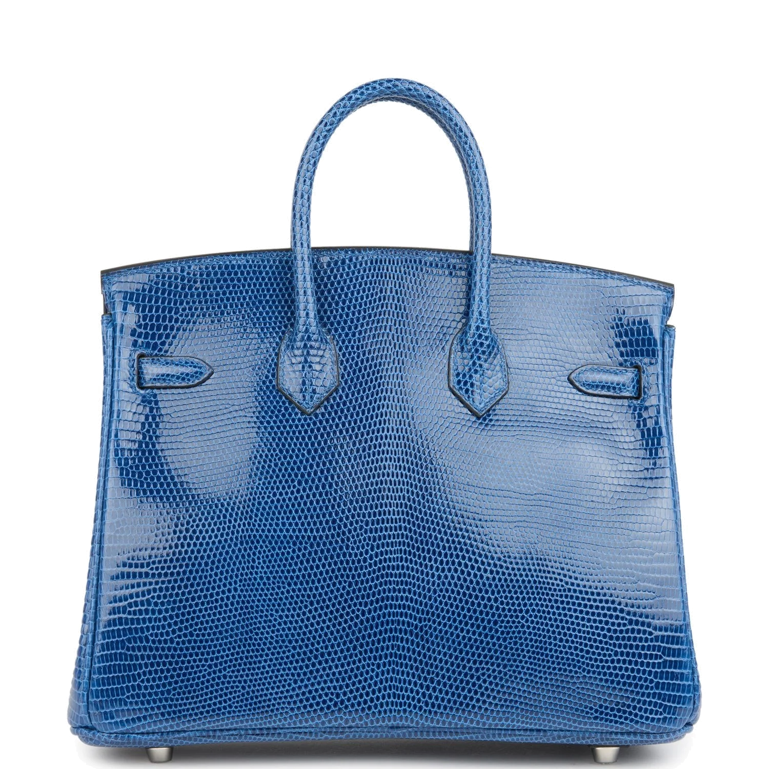 Hermes Birkin 25 Bleu Saphir Niloticus Lizard Palladium Hardware Синий сапфир — фото 5