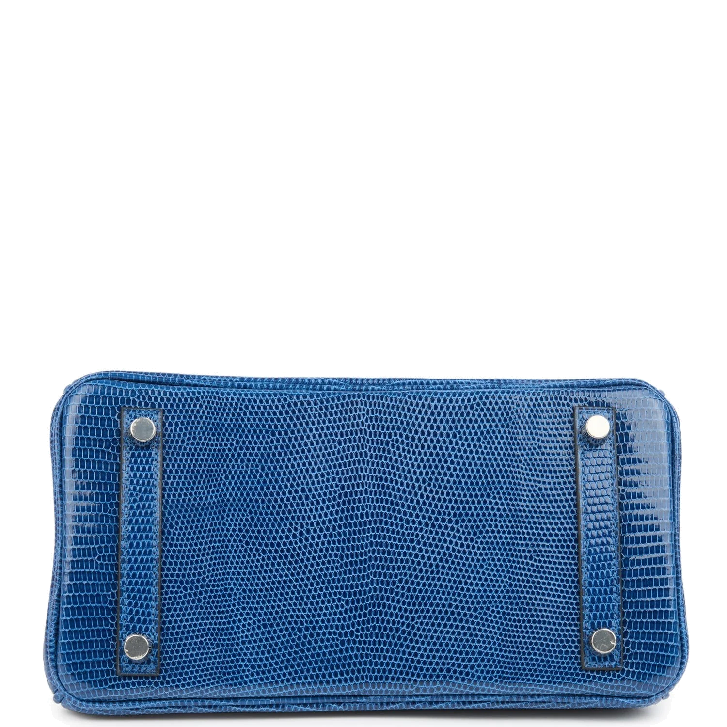 Hermes Birkin 25 Bleu Saphir Niloticus Lizard Palladium Hardware Синий сапфир — фото 7
