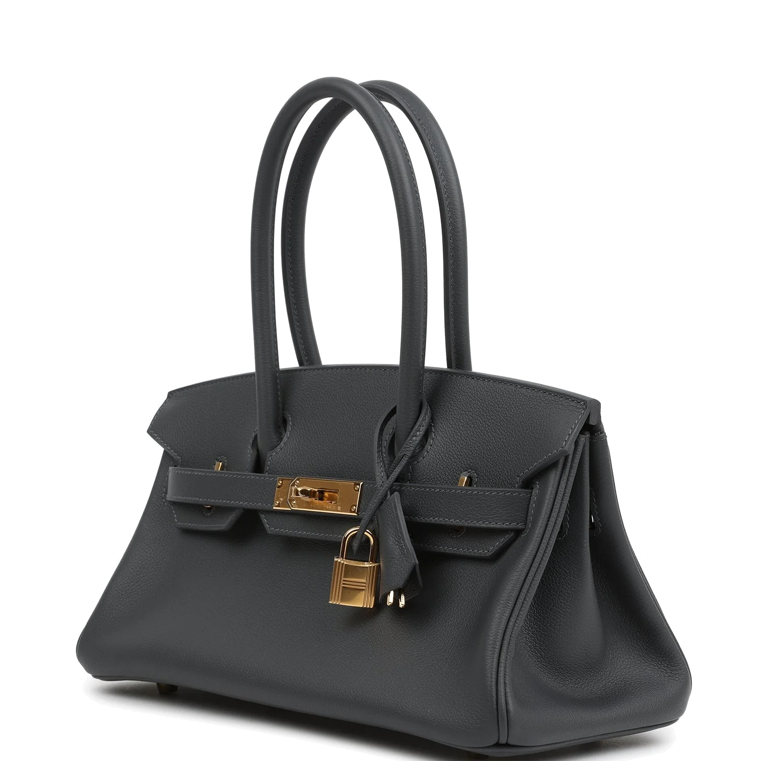 Hermes Shoulder Birkin Light 29 Ardoise Evercolor Gold Hardware — фото 6
