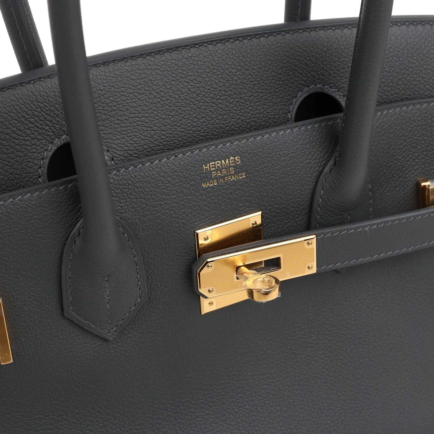 Hermes Shoulder Birkin Light 29 Ardoise Evercolor Gold Hardware — фото 8