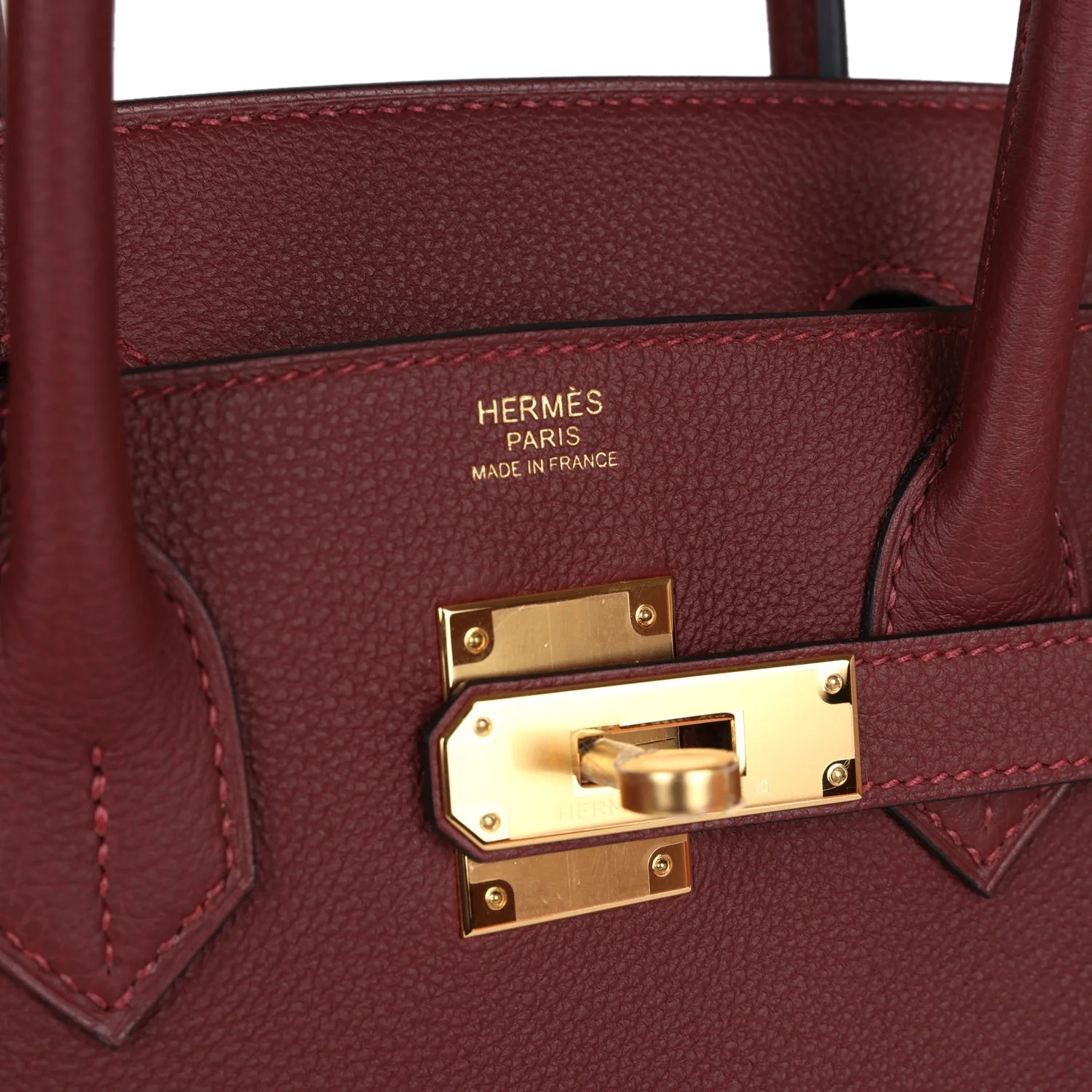 Hermes Birkin 30 Rouge H Togo Gold Hardware Красный — фото 8