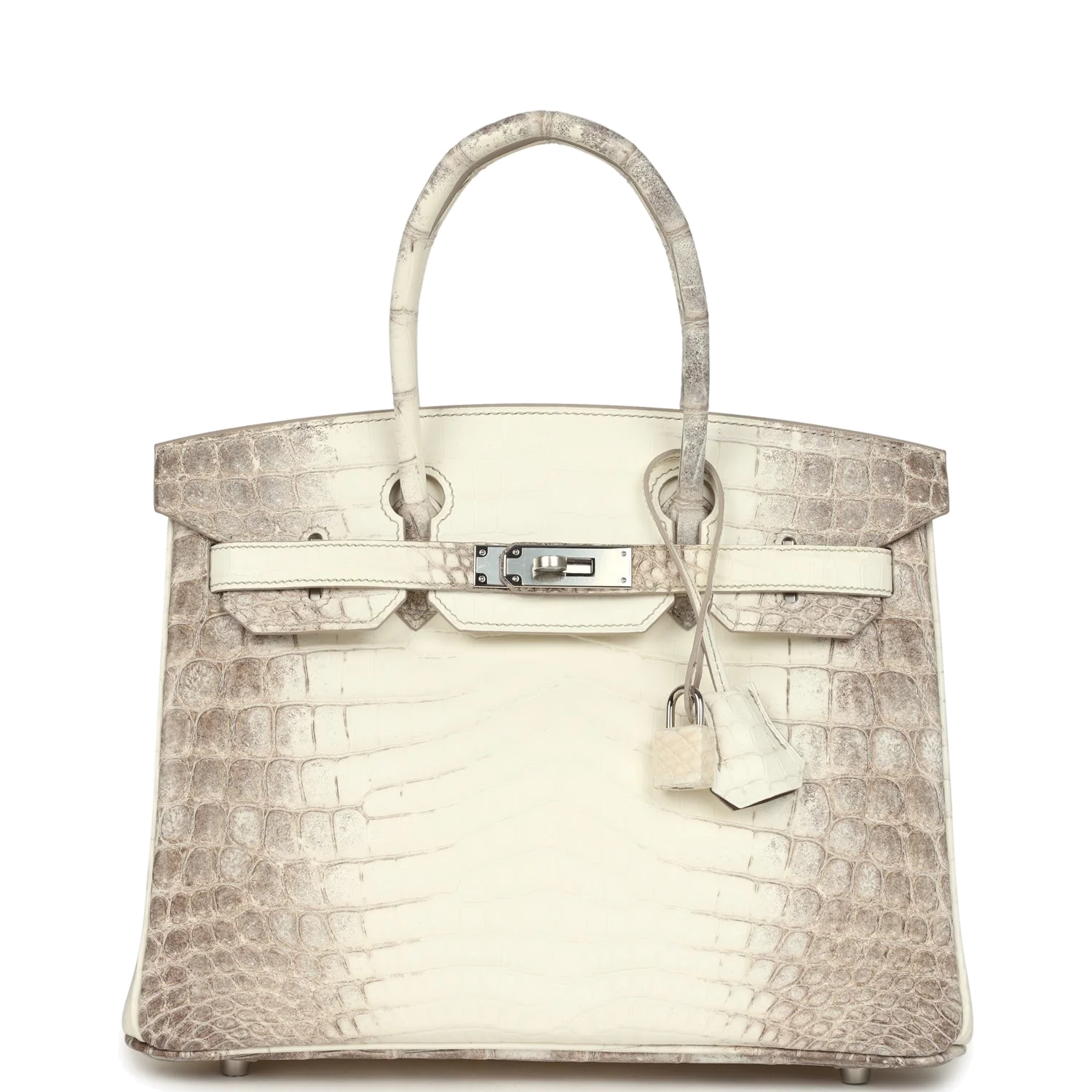Hermes Birkin 30 Himalaya Niloticus Crocodile Palladium Hardware Гималайский Niloticus — фото 2