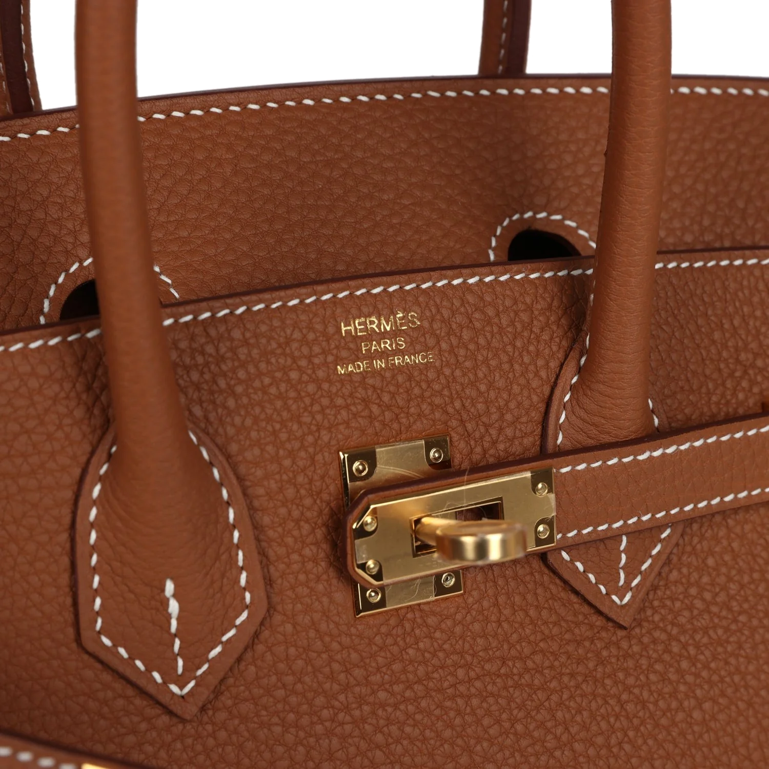 Hermes Birkin 25 Gold Togo Gold Hardware Золотой Togo — фото 8