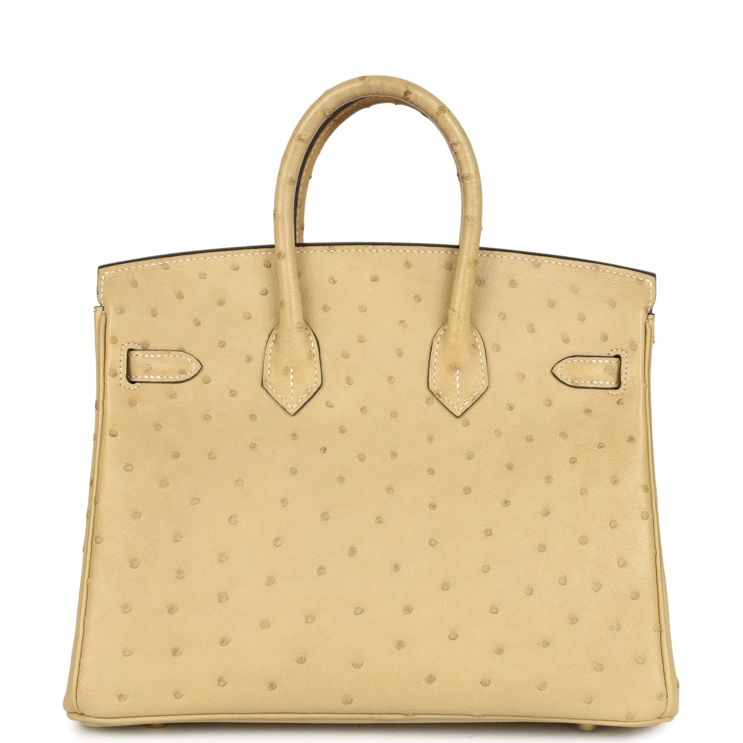 Hermes Birkin 25 Trench Ostrich Gold Hardware Тренч страус — фото 5