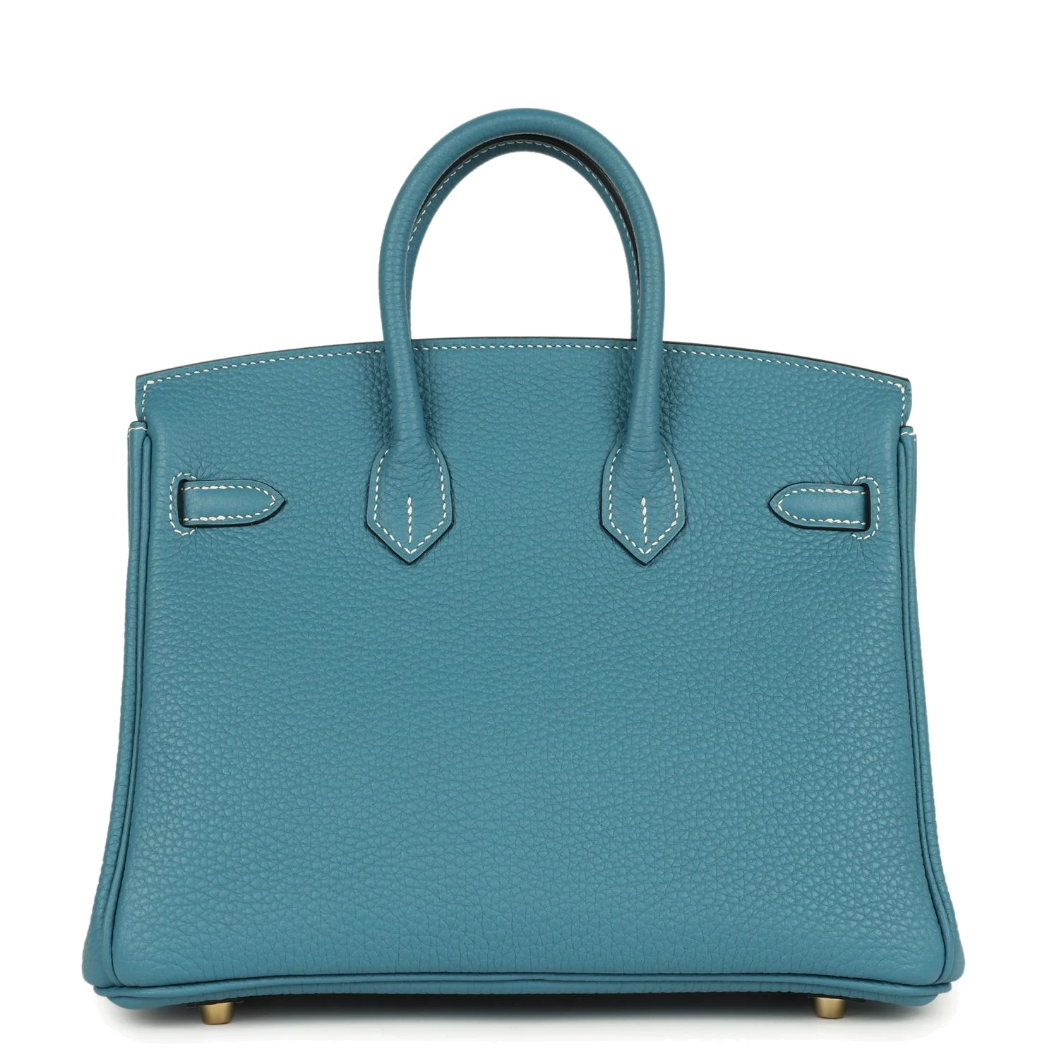 Hermes Birkin 25 Blue Jean Togo Gold Hardware Голубой джинс — фото 5