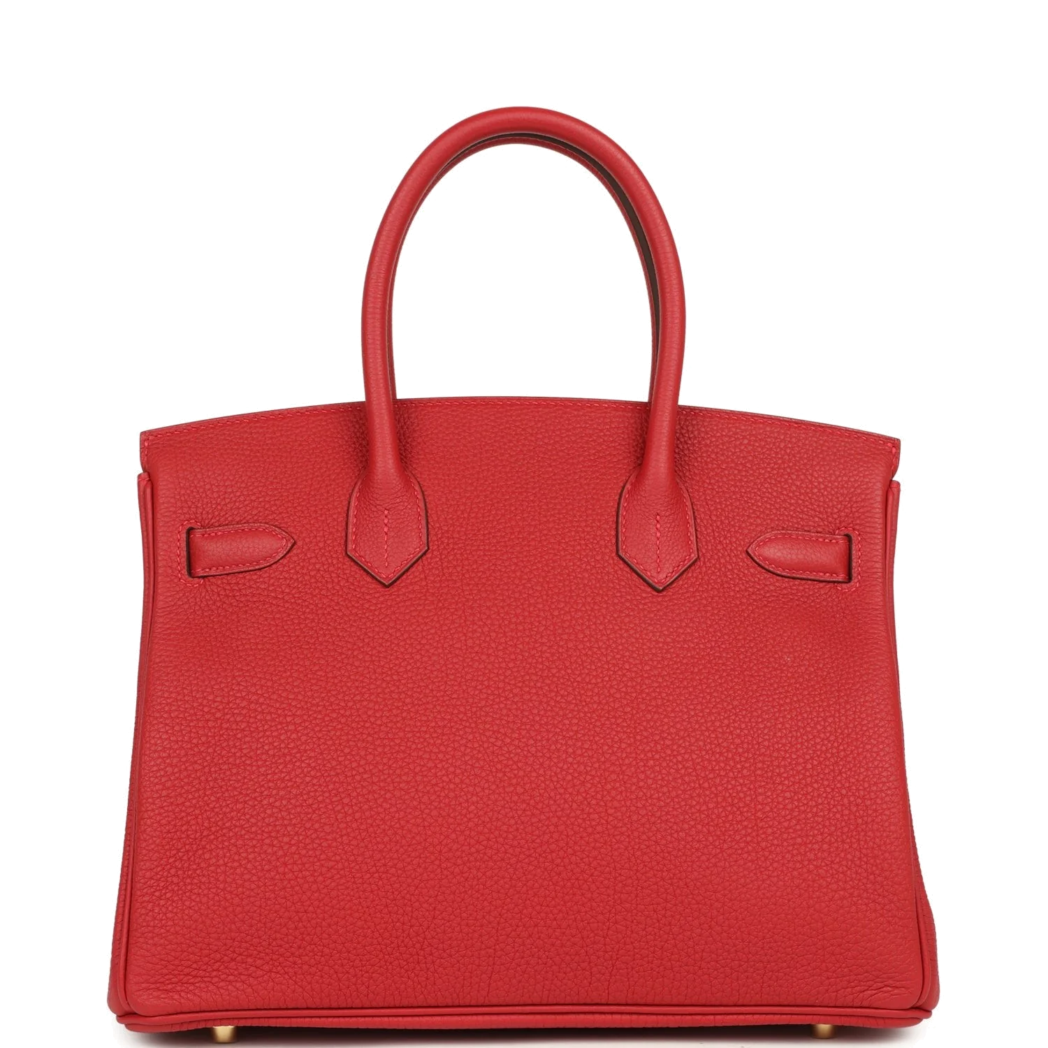 Hermes Birkin 30 Rouge Casaque Togo Gold Hardware Красный Казак — фото 5