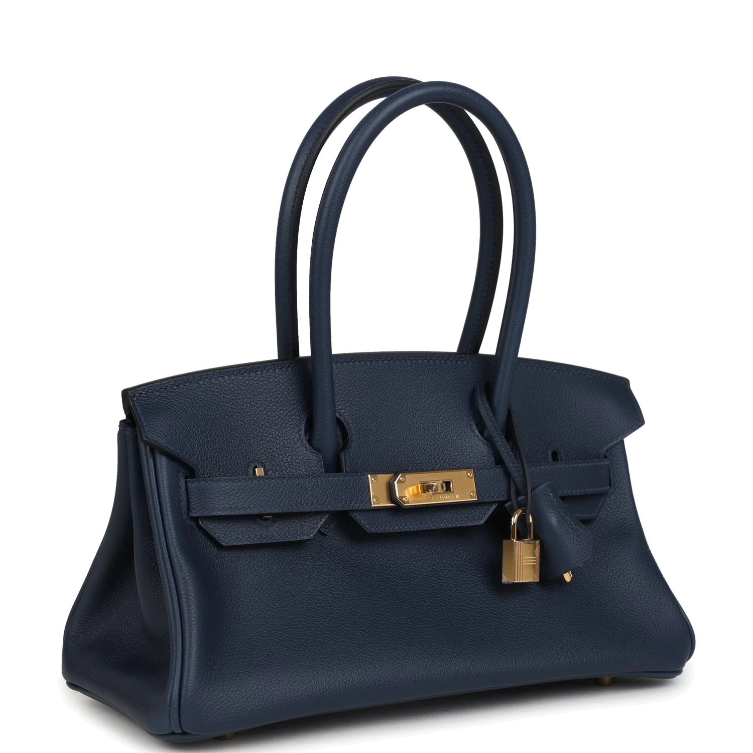 Hermes Shoulder Birkin Light 29 Bleu Abysse Evercolor Gold Hardware — фото 3