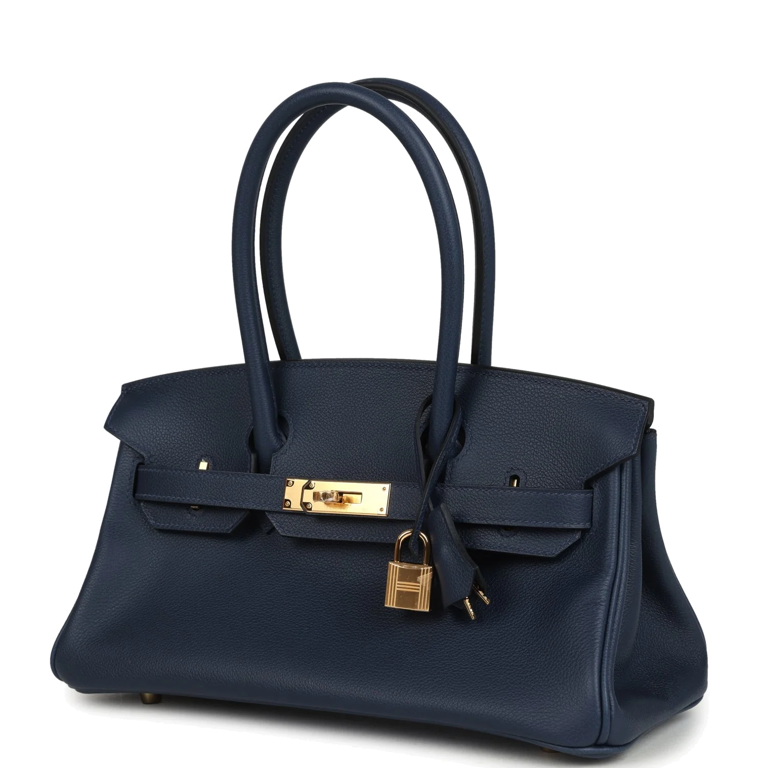 Hermes Shoulder Birkin Light 29 Bleu Abysse Evercolor Gold Hardware — фото 6