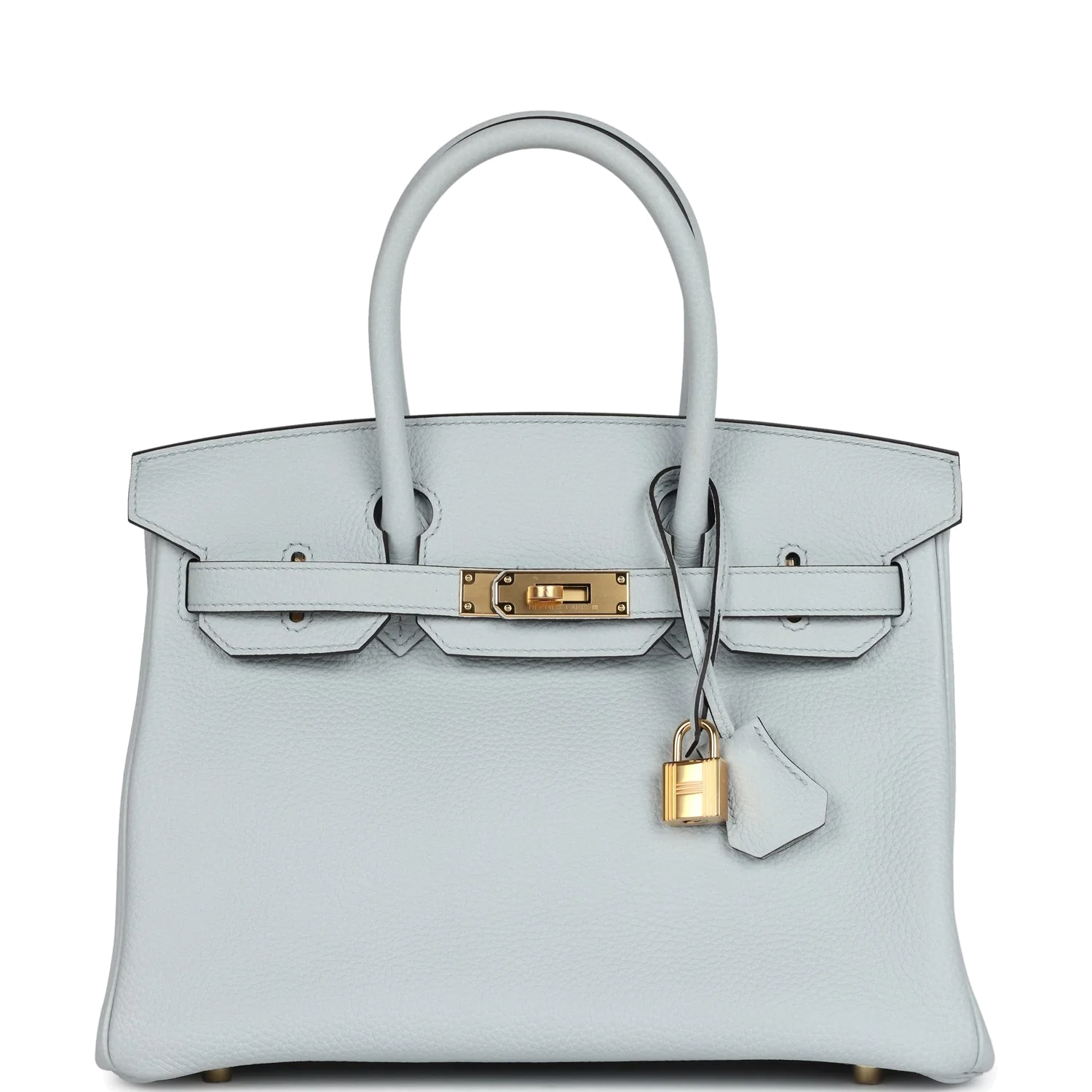 Hermes Birkin 30 Bleu Pale Togo Gold Hardware Синий бледный — фото 1