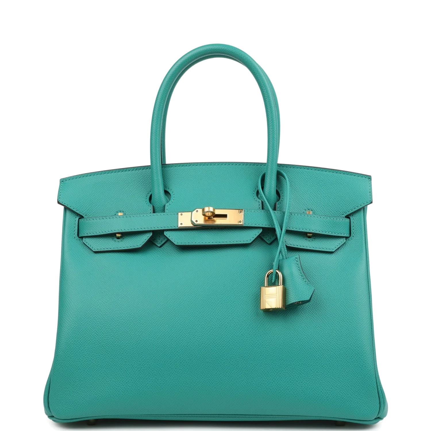 Hermes Birkin 30 Vert Verone Epsom Gold Hardware Зеленый Верон — фото 1