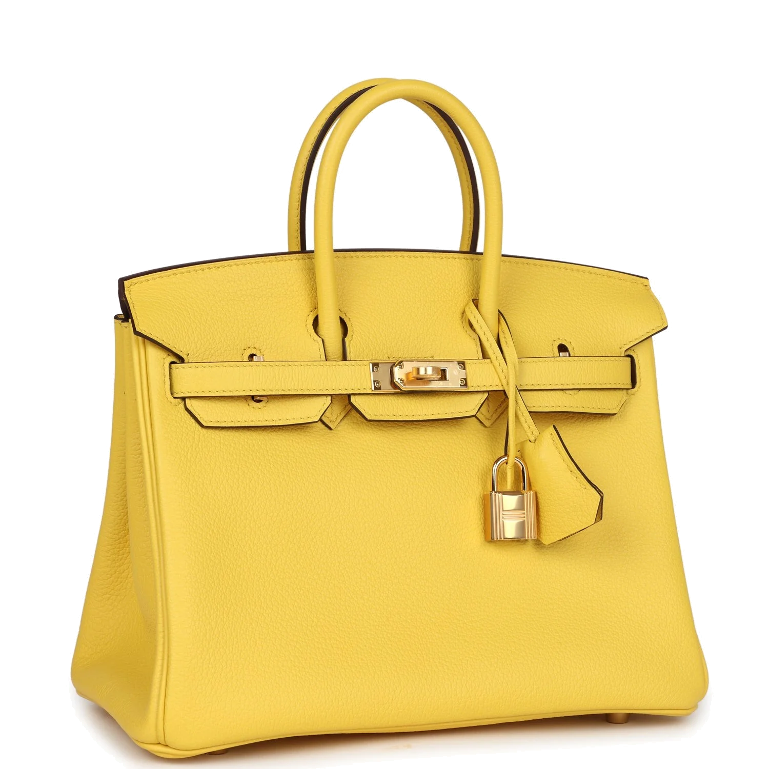 Hermes Birkin 25 Jaune de Naples Togo Gold Hardware Желтый — фото 3