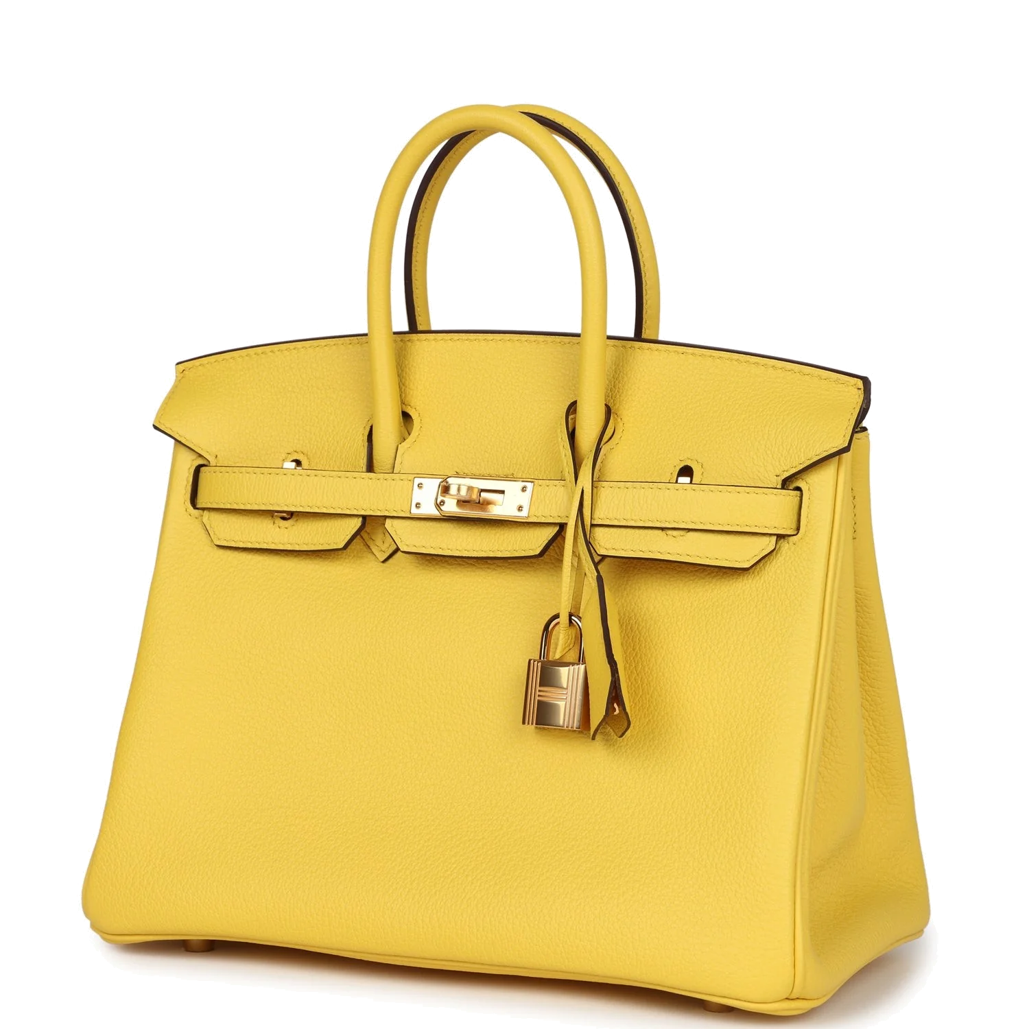 Hermes Birkin 25 Jaune de Naples Togo Gold Hardware Желтый — фото 5
