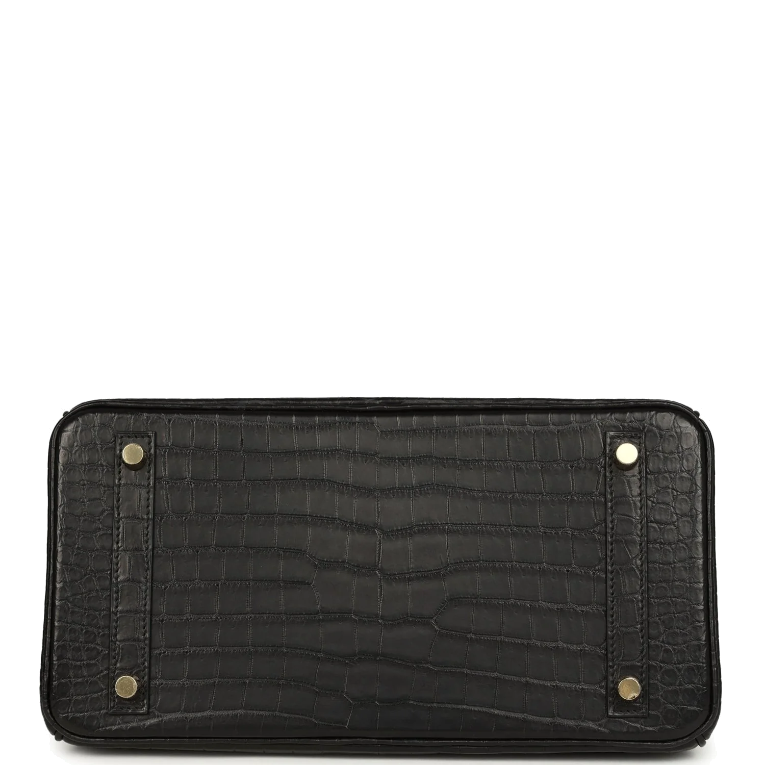 Hermes Birkin 30 Black Matte Porosus Crocodile Gold Hardware Черный матовый — фото 7