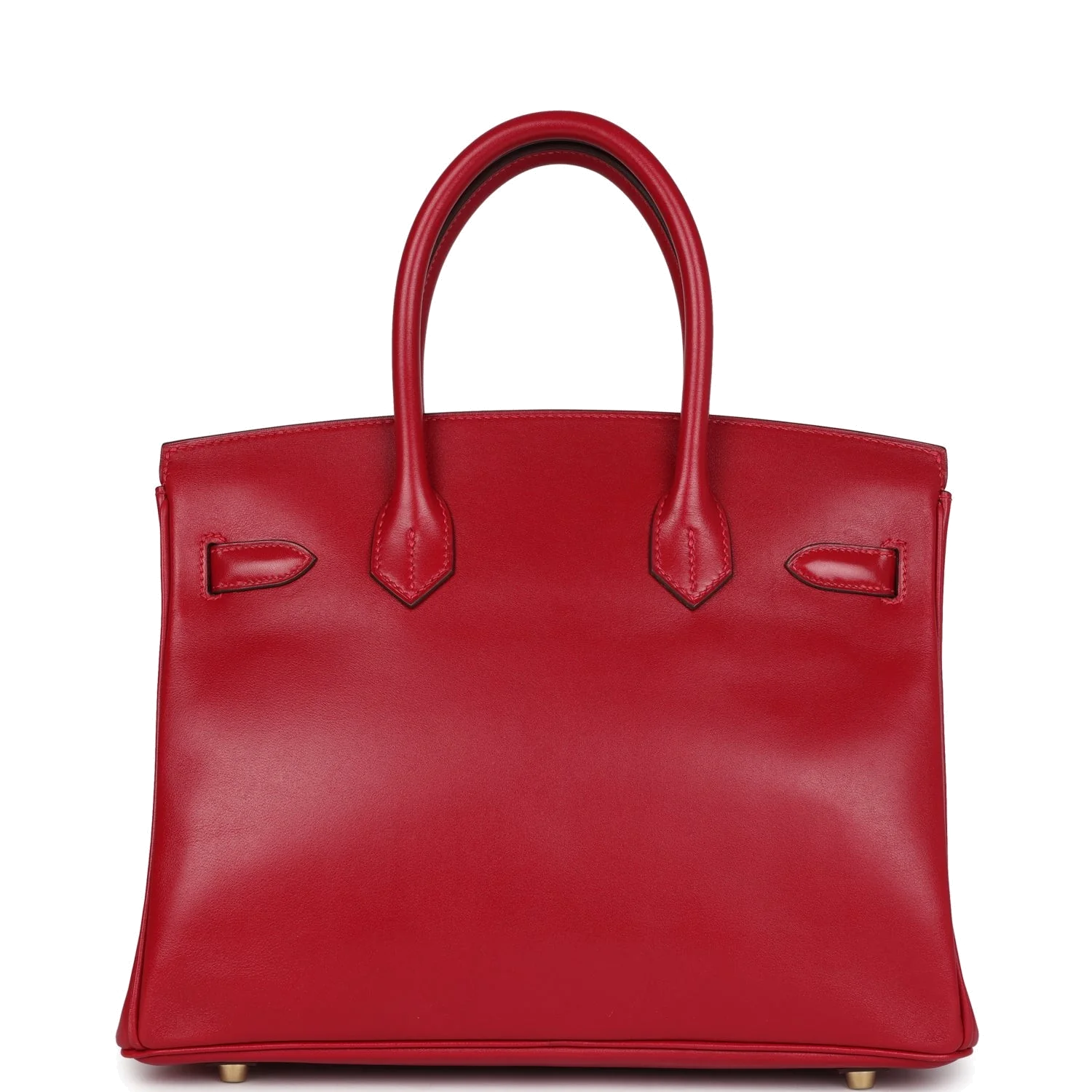 Hermes Birkin 30 Rouge Vif Tadelakt Gold Hardware Красный яркий — фото 5
