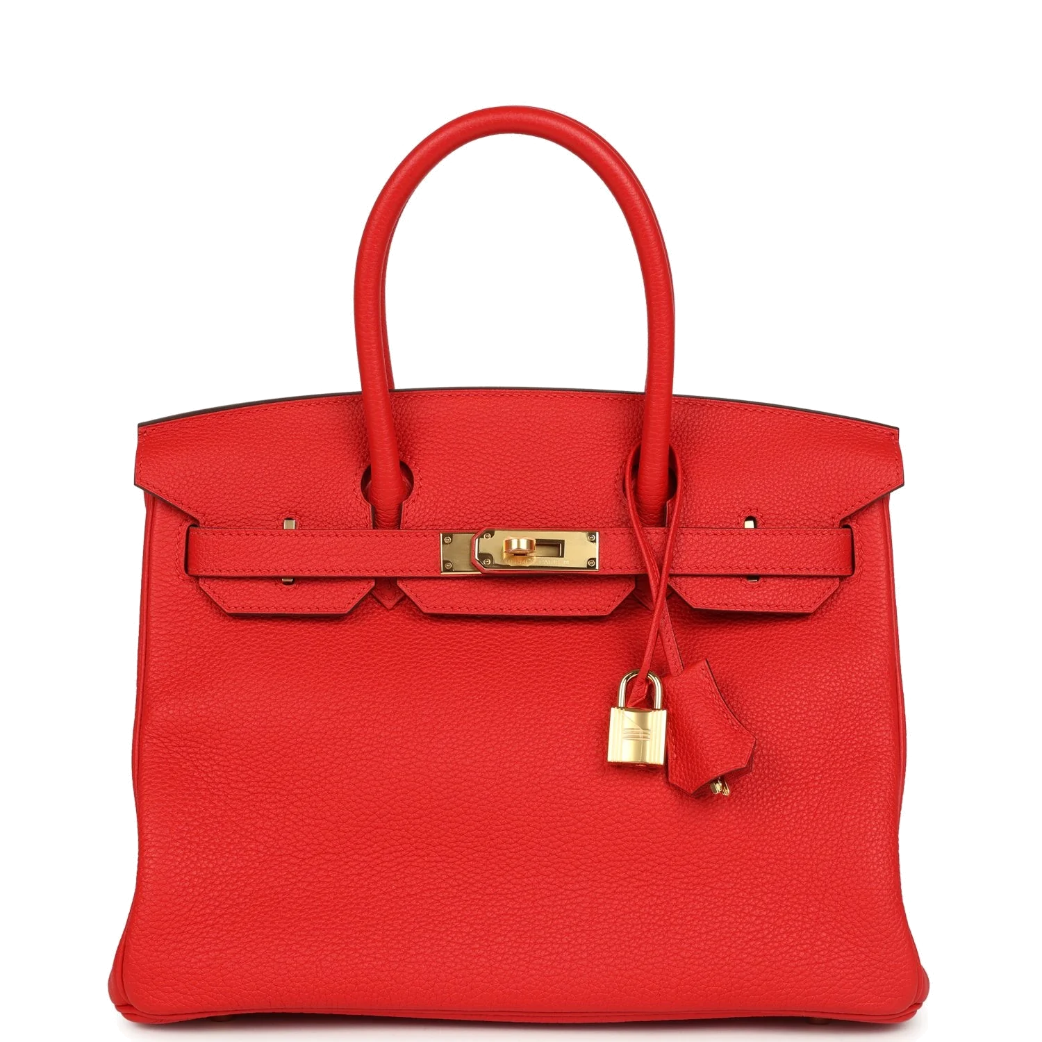 Hermes Birkin 30 Rouge de Coeur Togo Gold Hardware Красный — фото 2