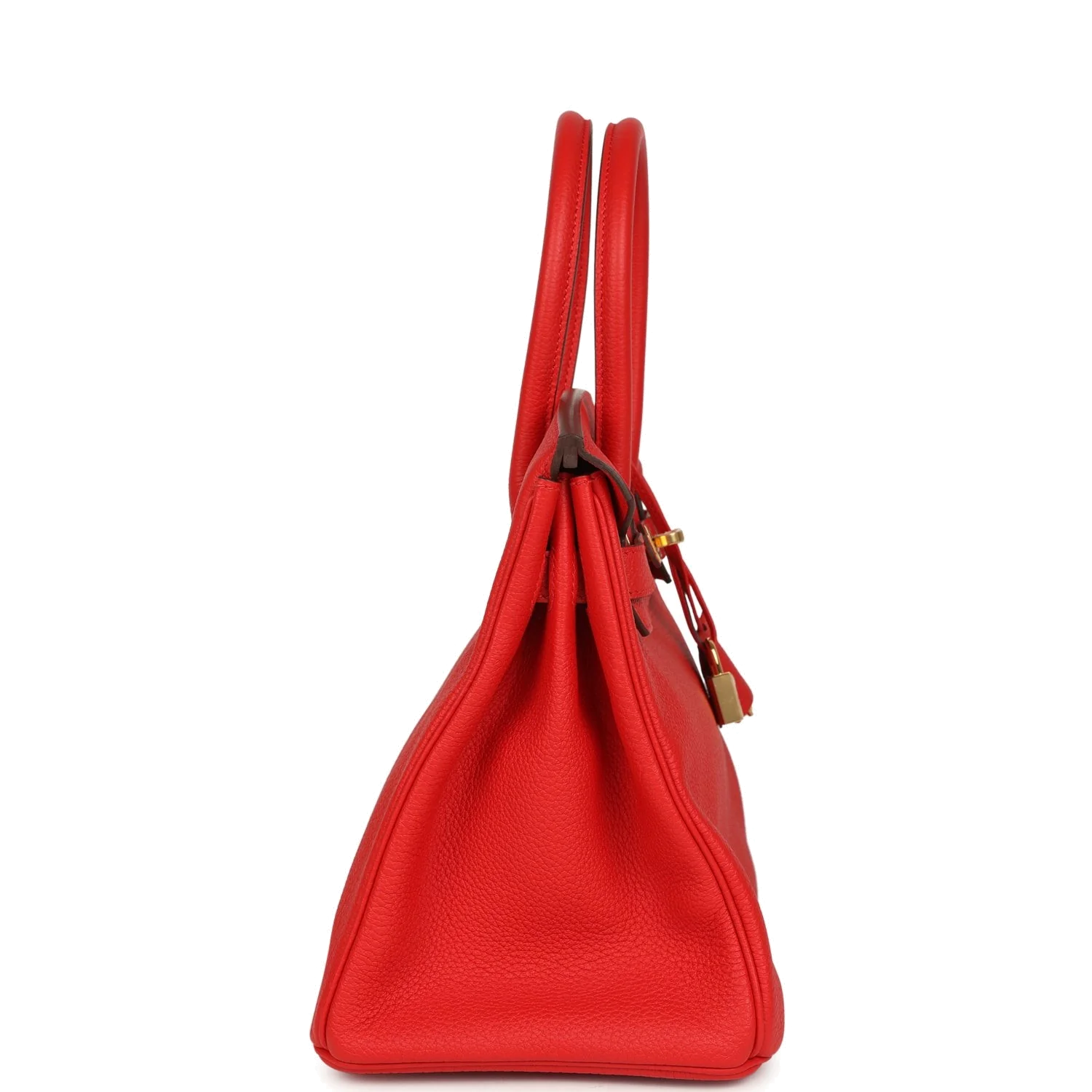Hermes Birkin 30 Rouge de Coeur Togo Gold Hardware Красный — фото 4