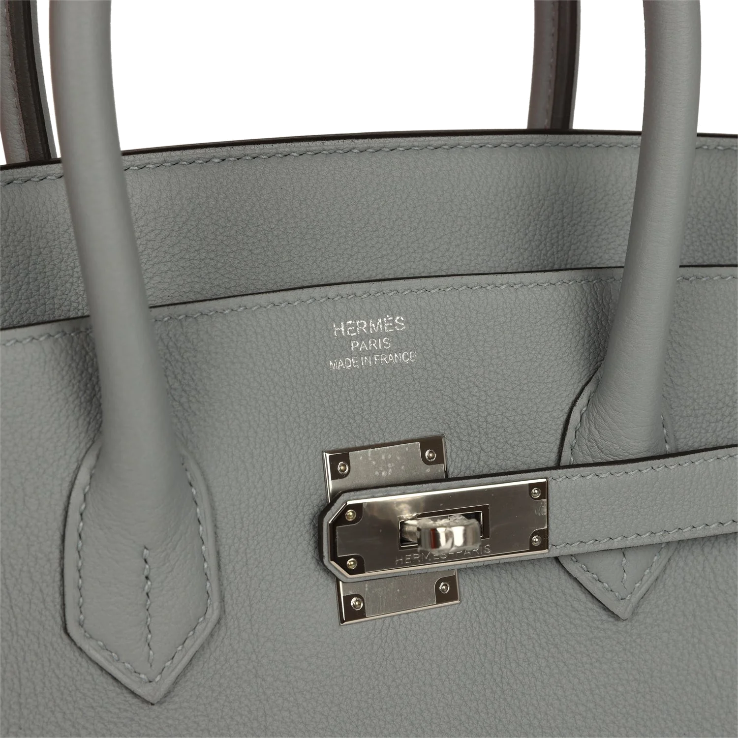 Hermes Birkin 35 Gris Pantin Togo Palladium Hardware Серый Пантэн — фото 8