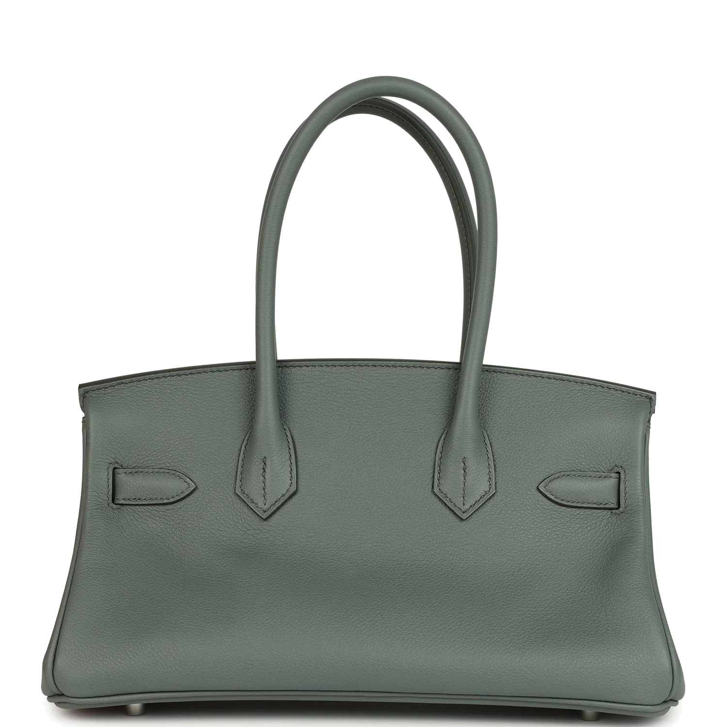 Hermes Shoulder Birkin Light 29 Vert Amande Evercolor Palladium Hardware — фото 5