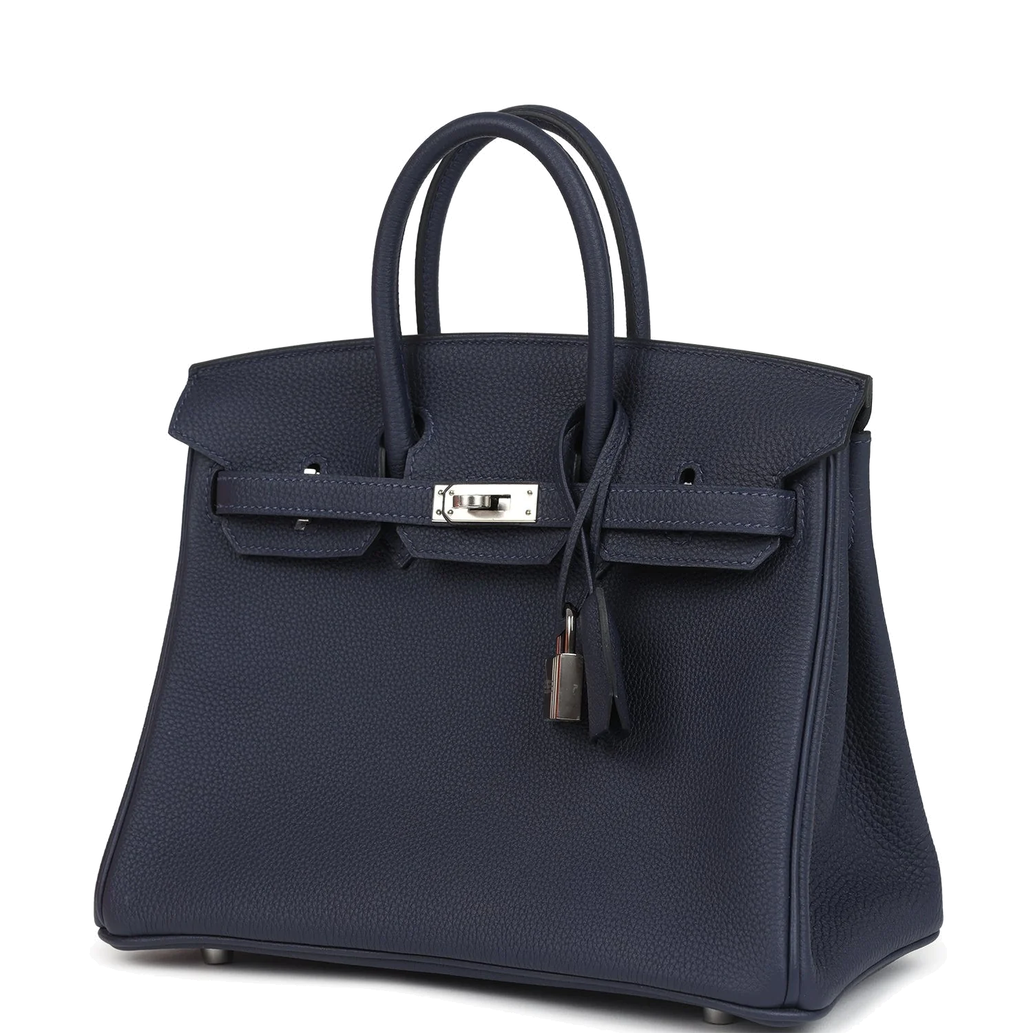 Hermes Birkin 25 Bleu Nuit Togo Palladium Hardware Синий ночной — фото 6