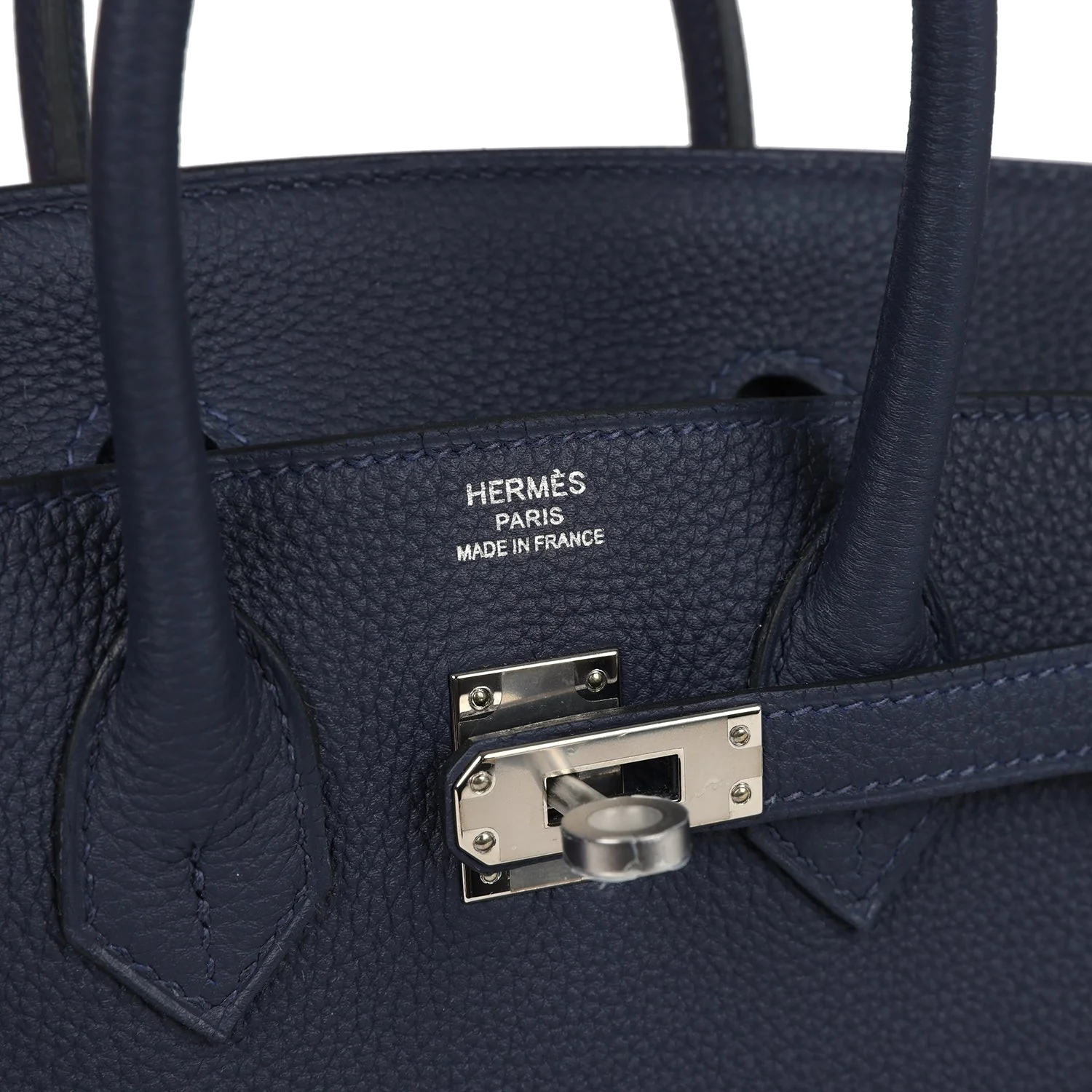 Hermes Birkin 25 Bleu Nuit Togo Palladium Hardware Синий ночной — фото 8