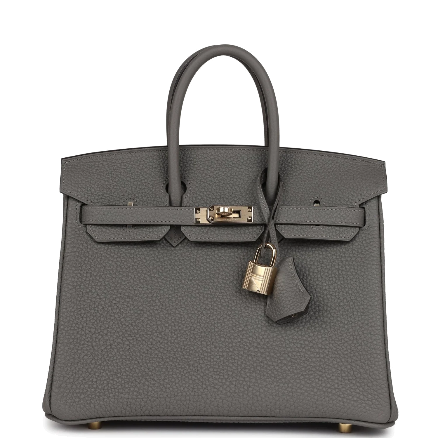 Hermes Birkin 25 Gris Meyer Togo Permabrass Hardware Серый Мейер — фото 1
